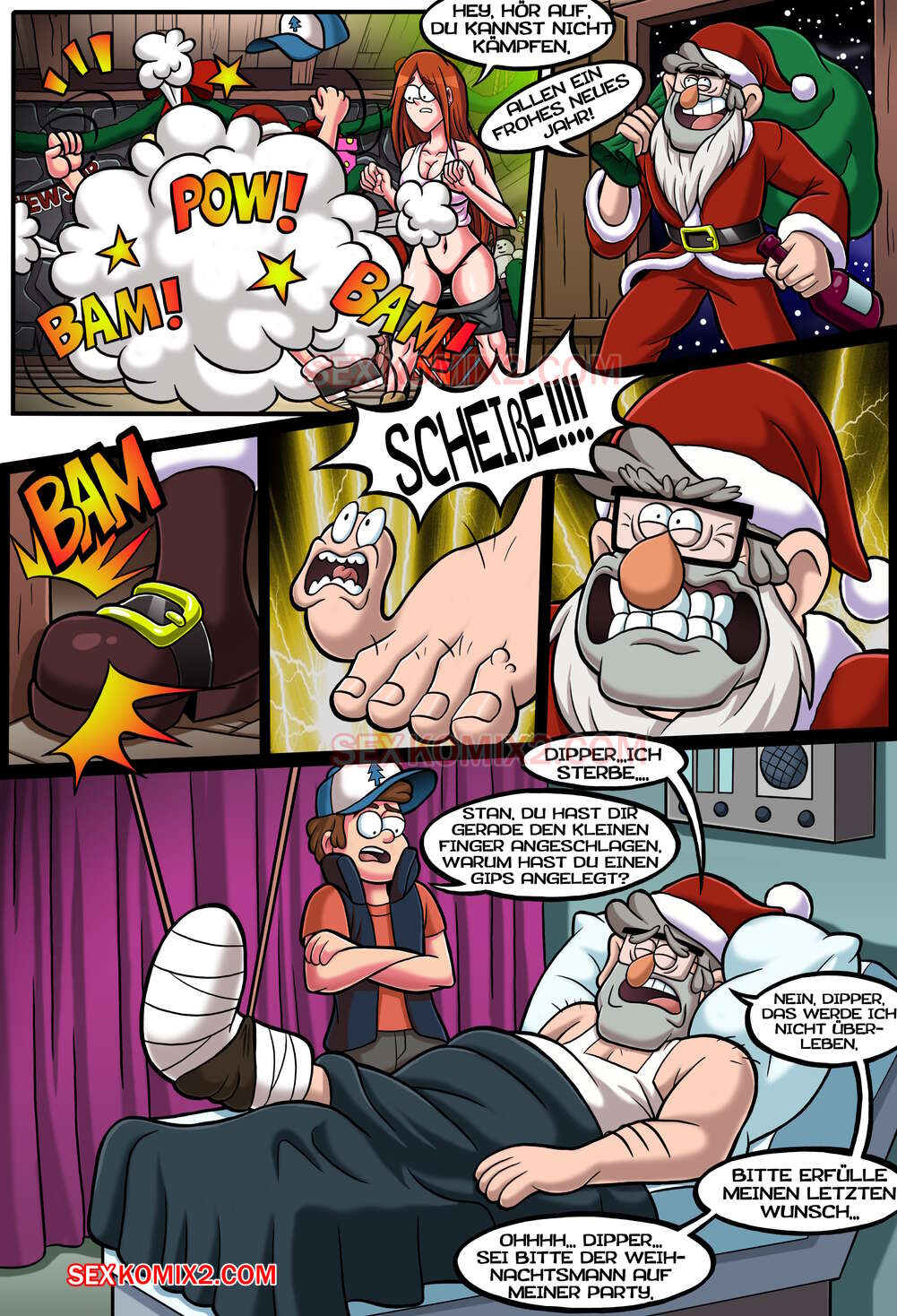 Gravity Falls. Silvesterparty und ein großer rosa Bär. von sexkomix2.com page 6 full
