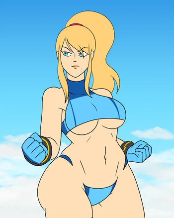 Sand Sculpture - Samus Aran cover