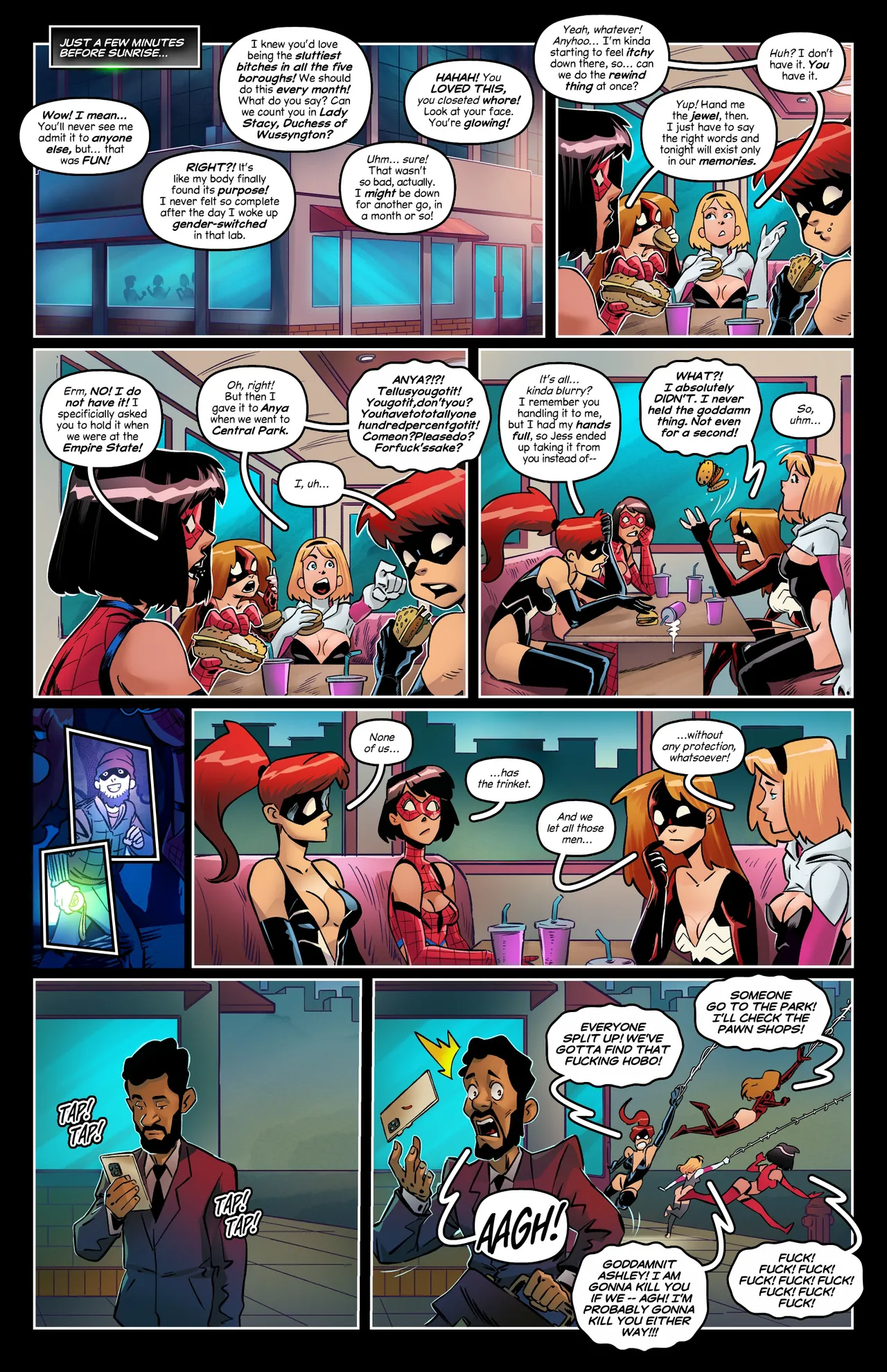 Sluttish Spider Bitches’ Night Out page 10 full