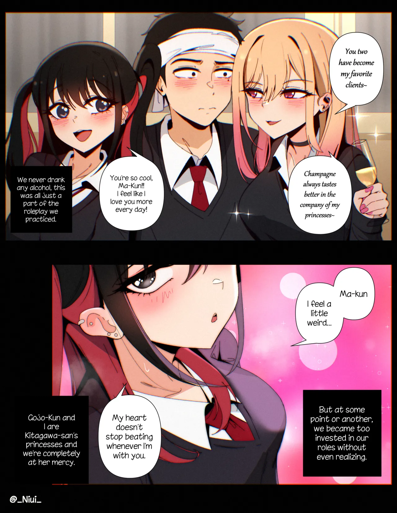 Marin, Gojo &amp; Nowa page 1 full