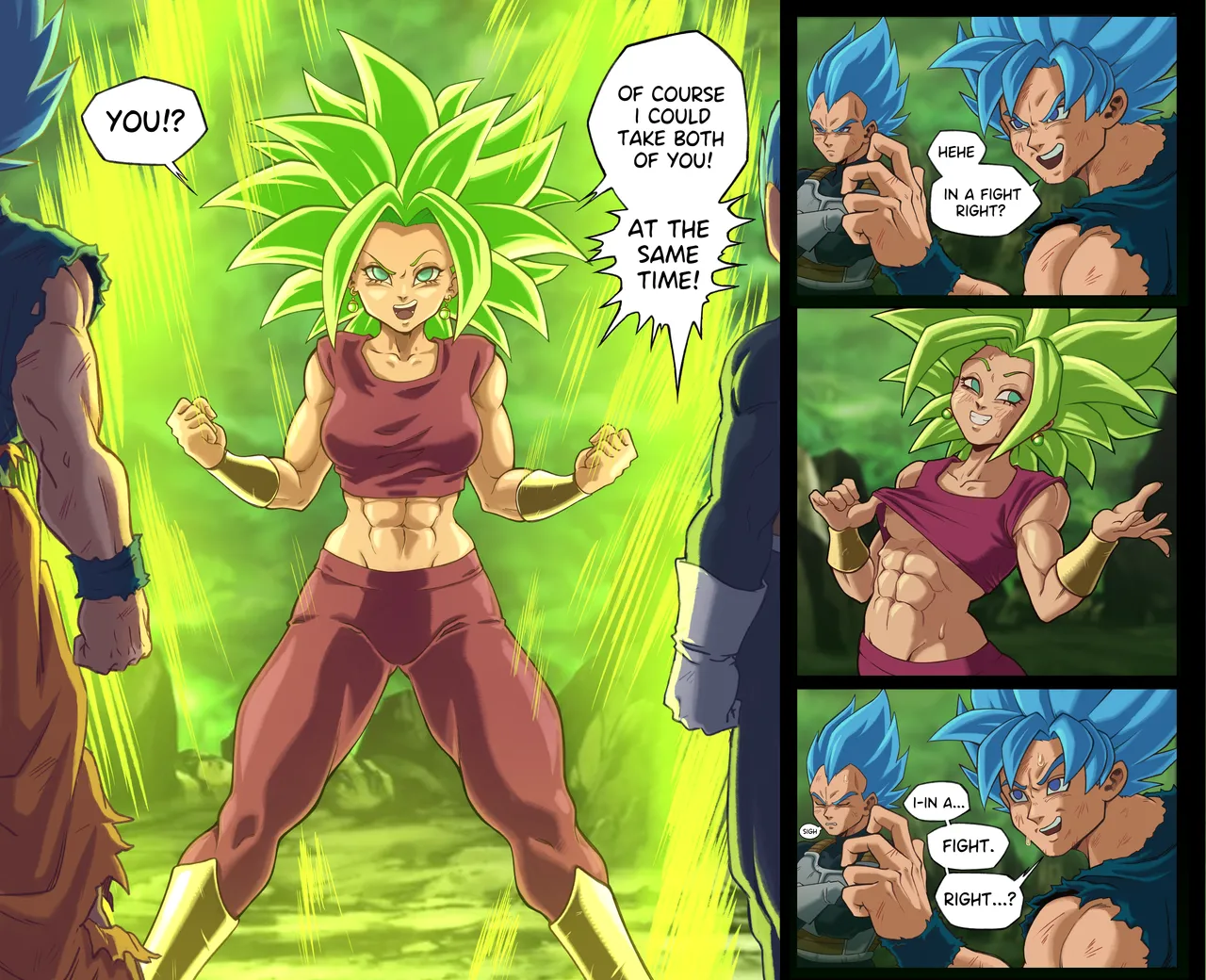Kefla VS Goku &amp; Vegeta page 1 full