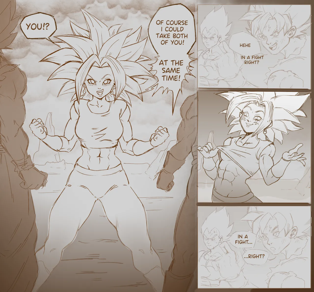 Kefla VS Goku &amp; Vegeta page 3 full