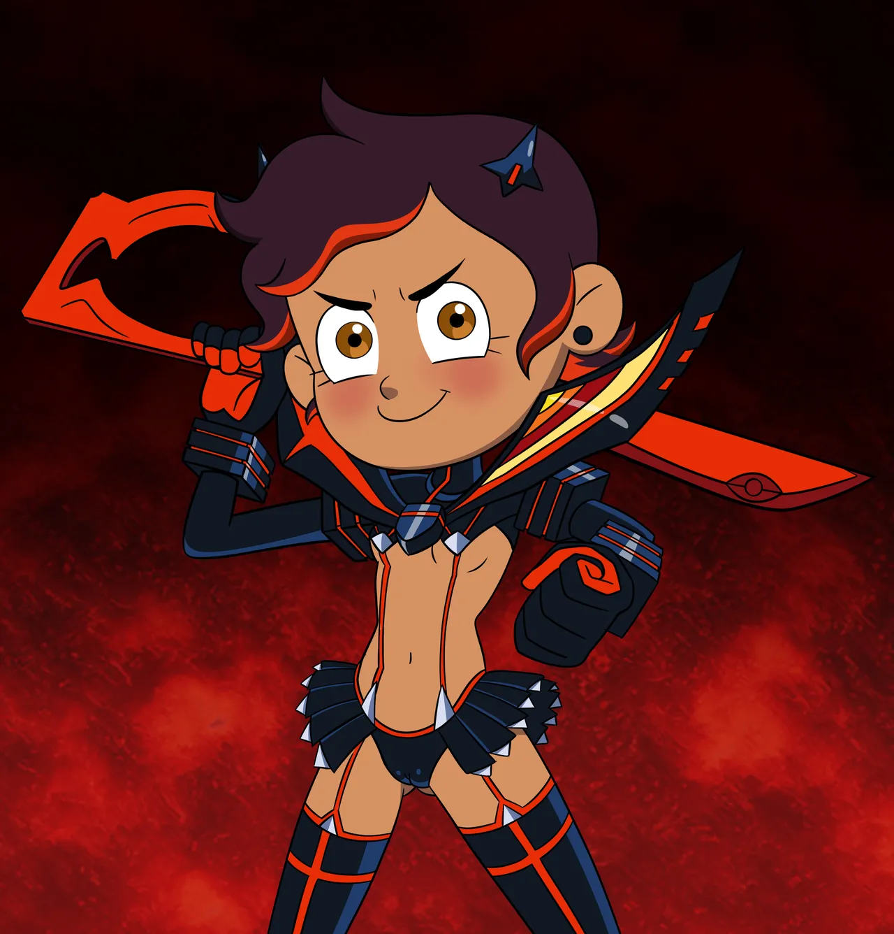 Amity &amp; Luz in Kill La Kill cosplay! page 2 full