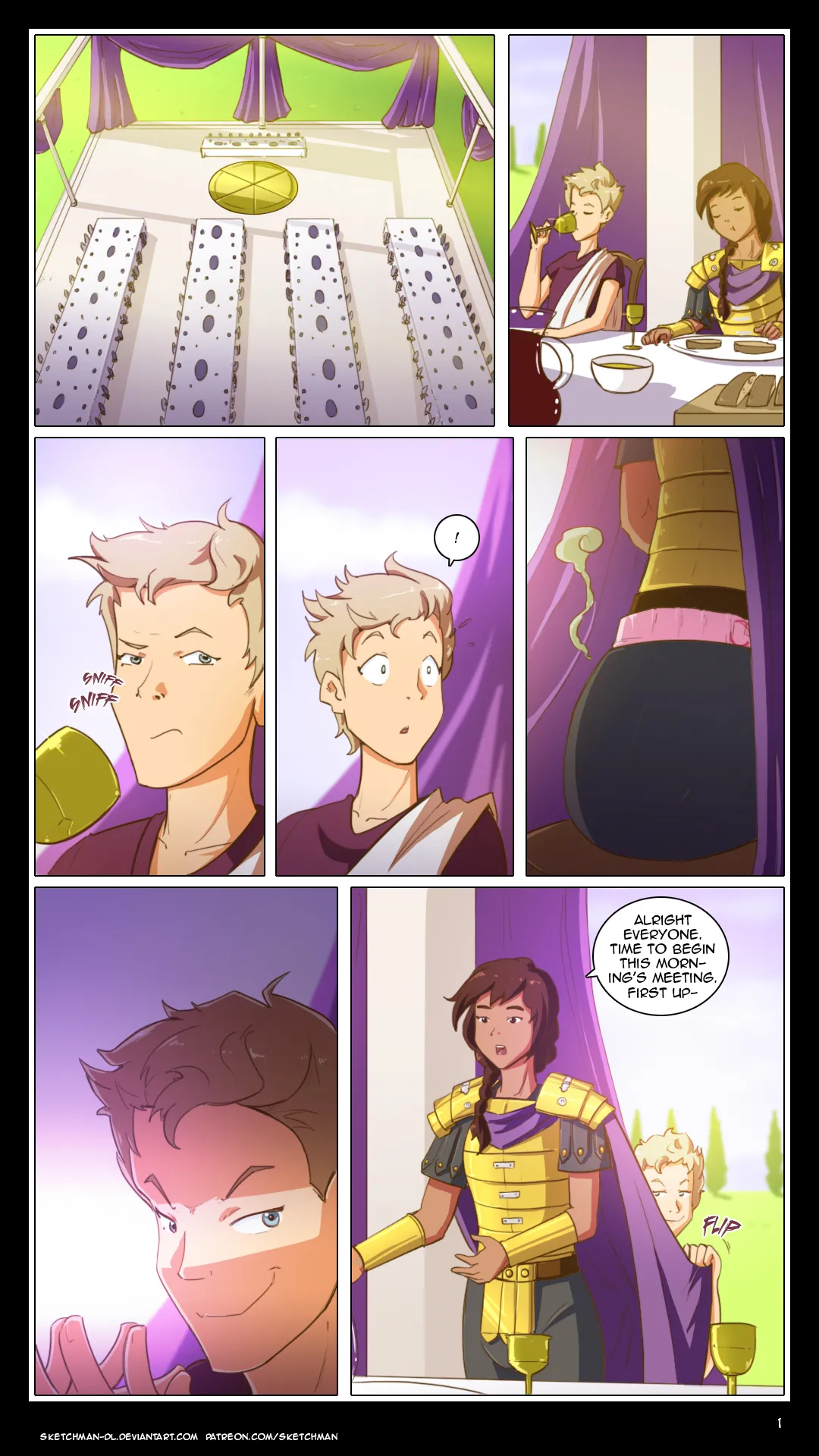 Commission: Messy Praetor page 1 full