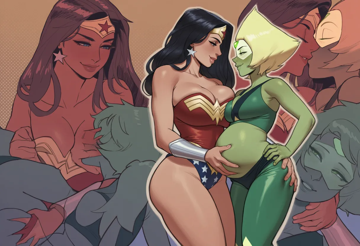 Various pregnant pics, mostly Wonder Woman - please comment with requests page 7 full