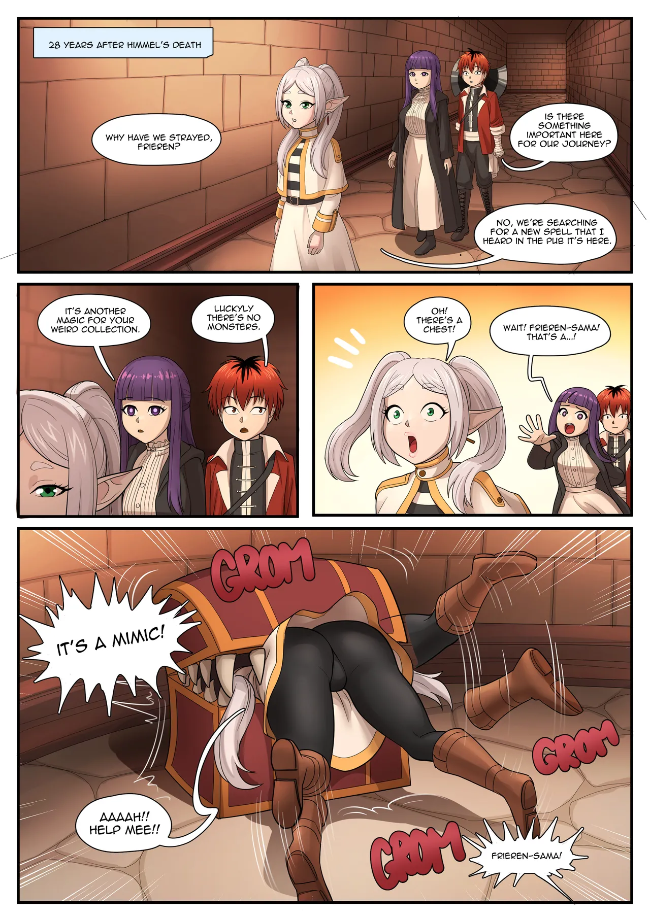 Frieren's New Lewd Spell  English Color page 2 full