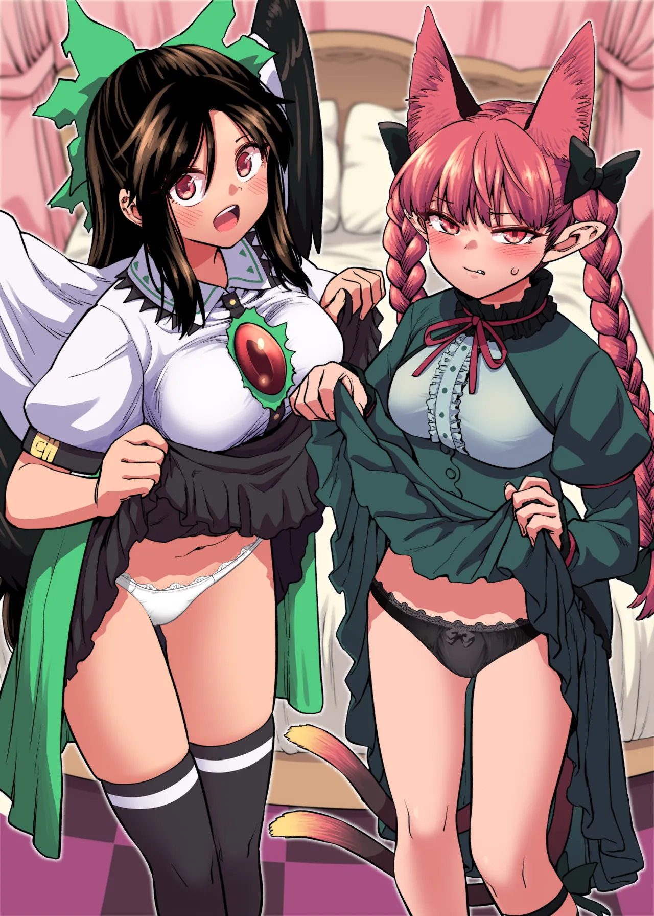 見せてくれるお空とお燐 page 1 full