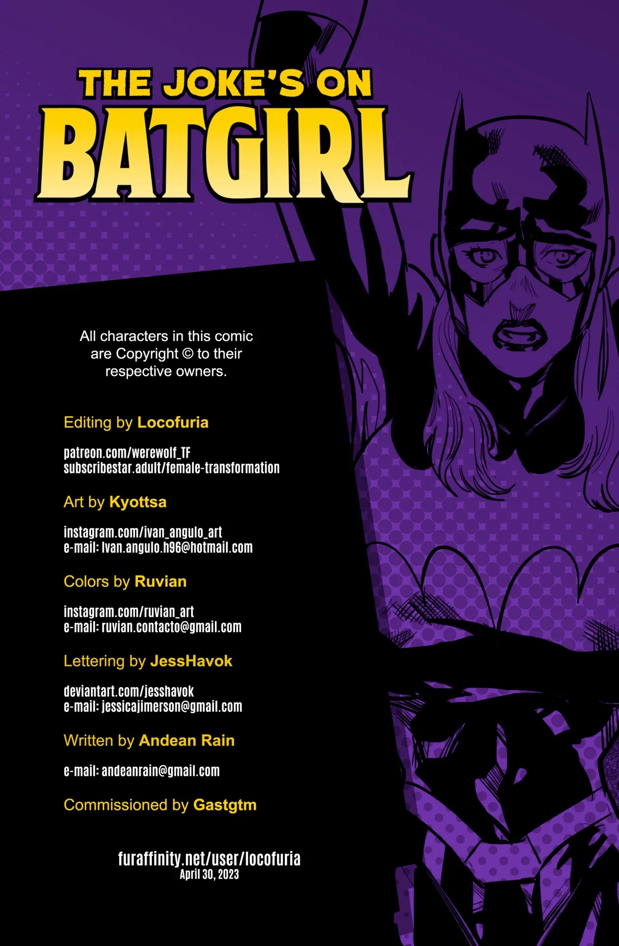 The joke's on Batgirl page 3 full