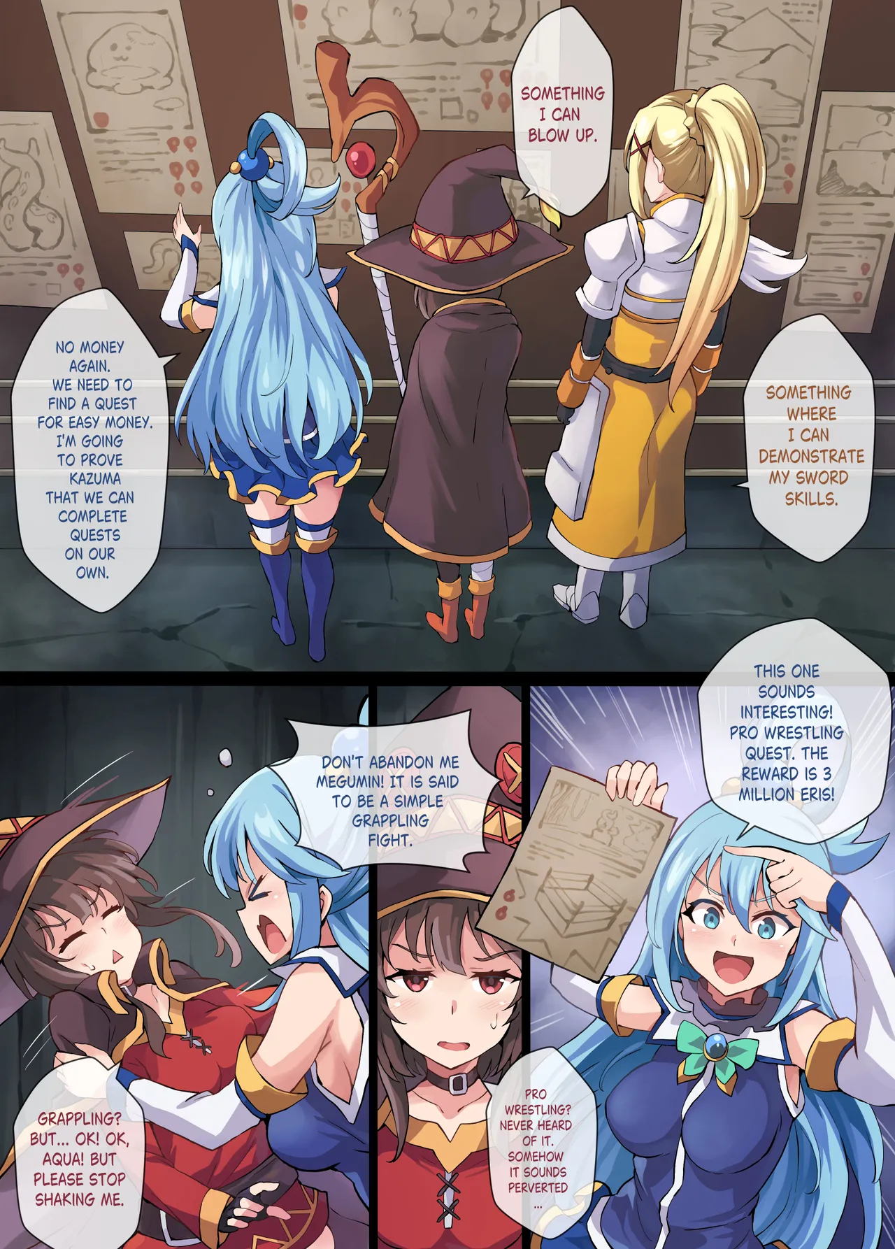 Kono Subarashii Wrestle Quest! page 3 full