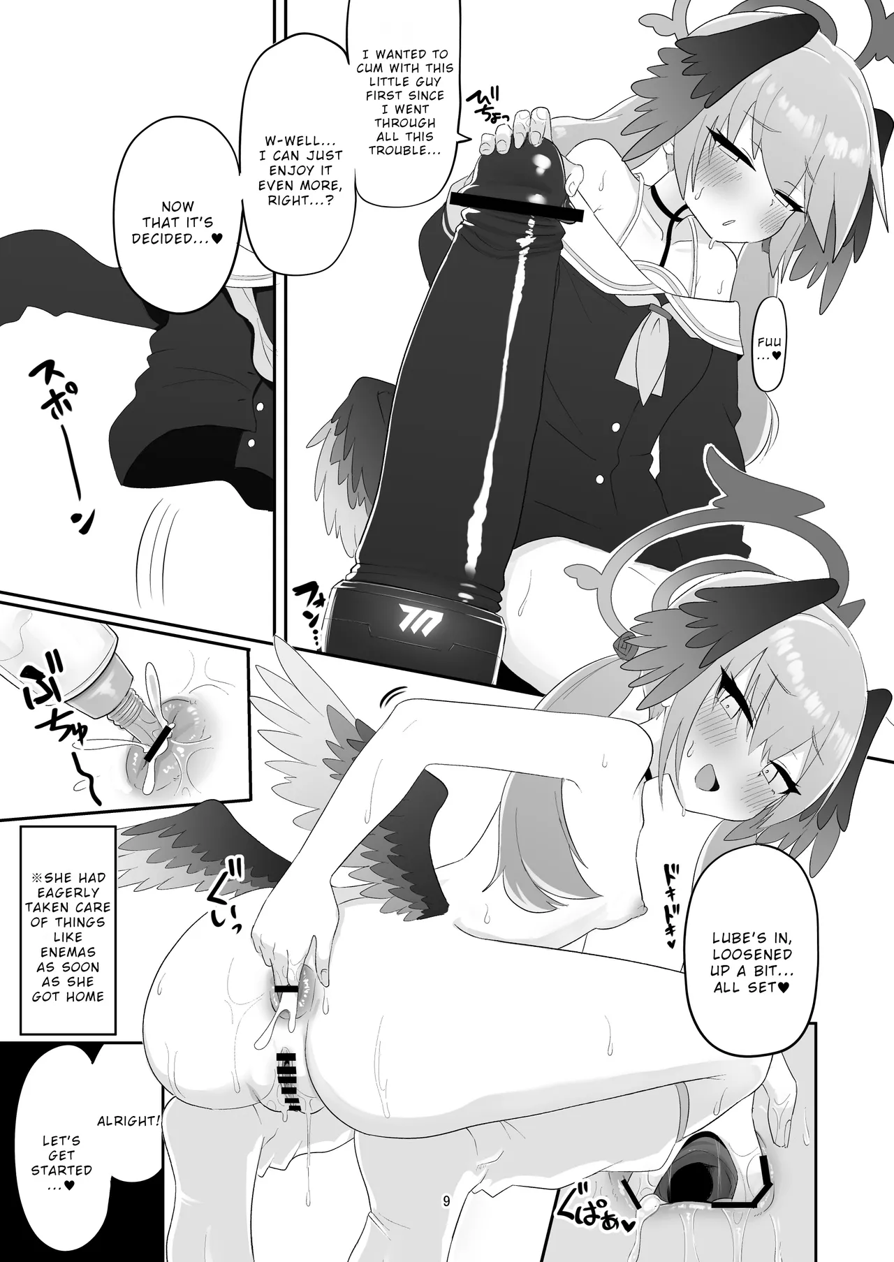 Koharu ga Ayashii Dildo ni Te o Dashite Chotto Taihen na Me ni Au Hon page 9 full