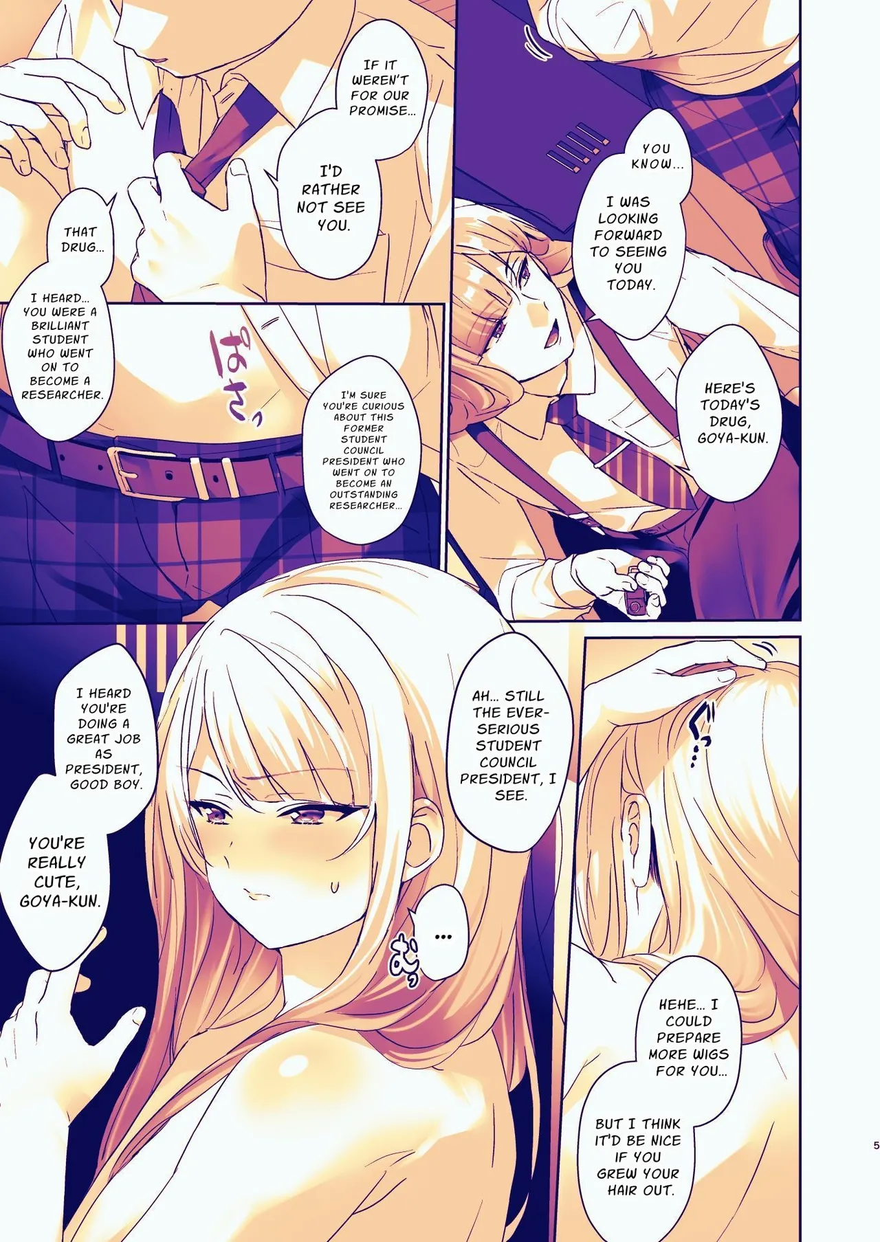 Seitokaichou wa Nyotaika kara Nigenai | The Council President Cannot Escape Feminization page 5 full