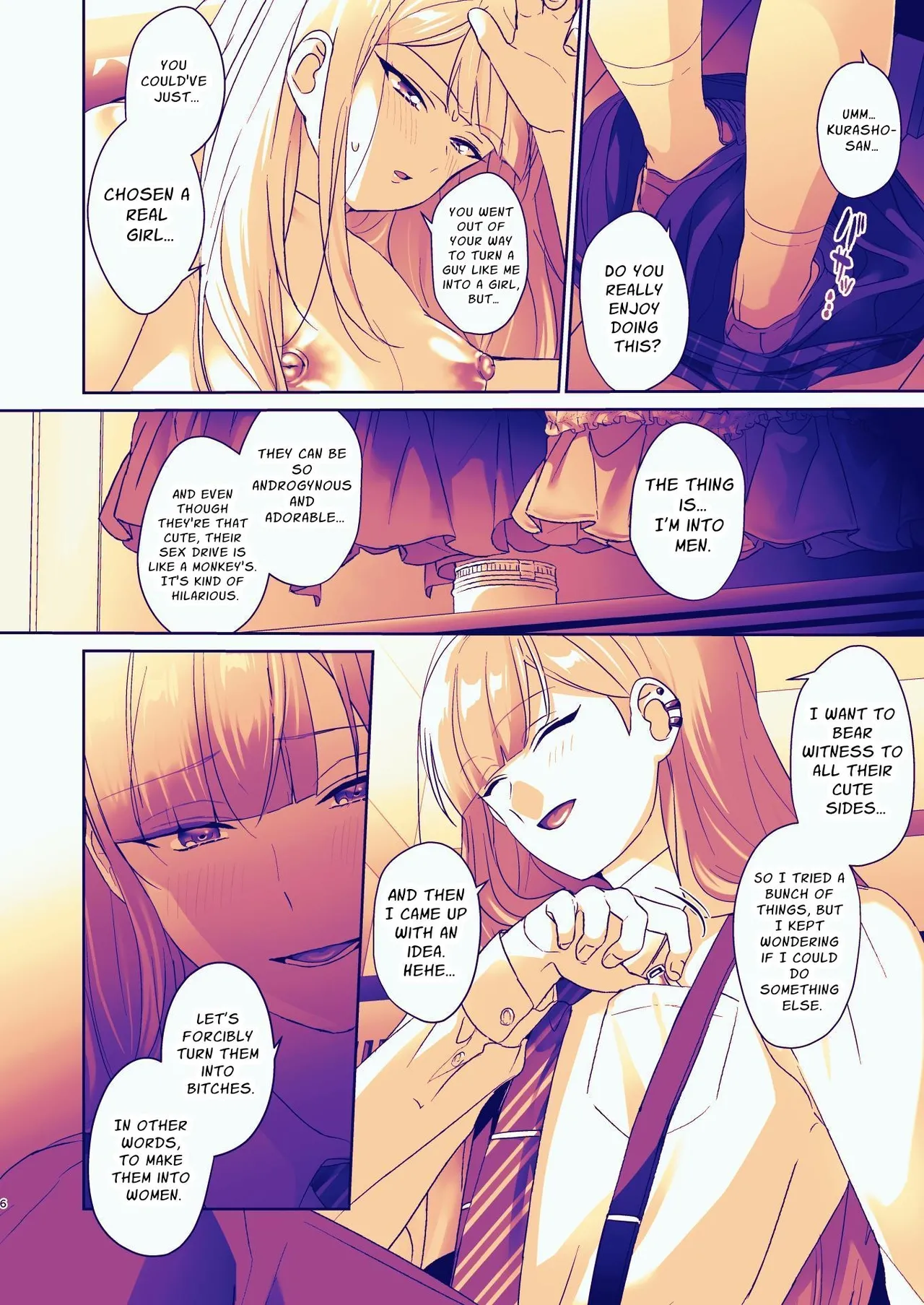 Seitokaichou wa Nyotaika kara Nigenai | The Council President Cannot Escape Feminization page 6 full