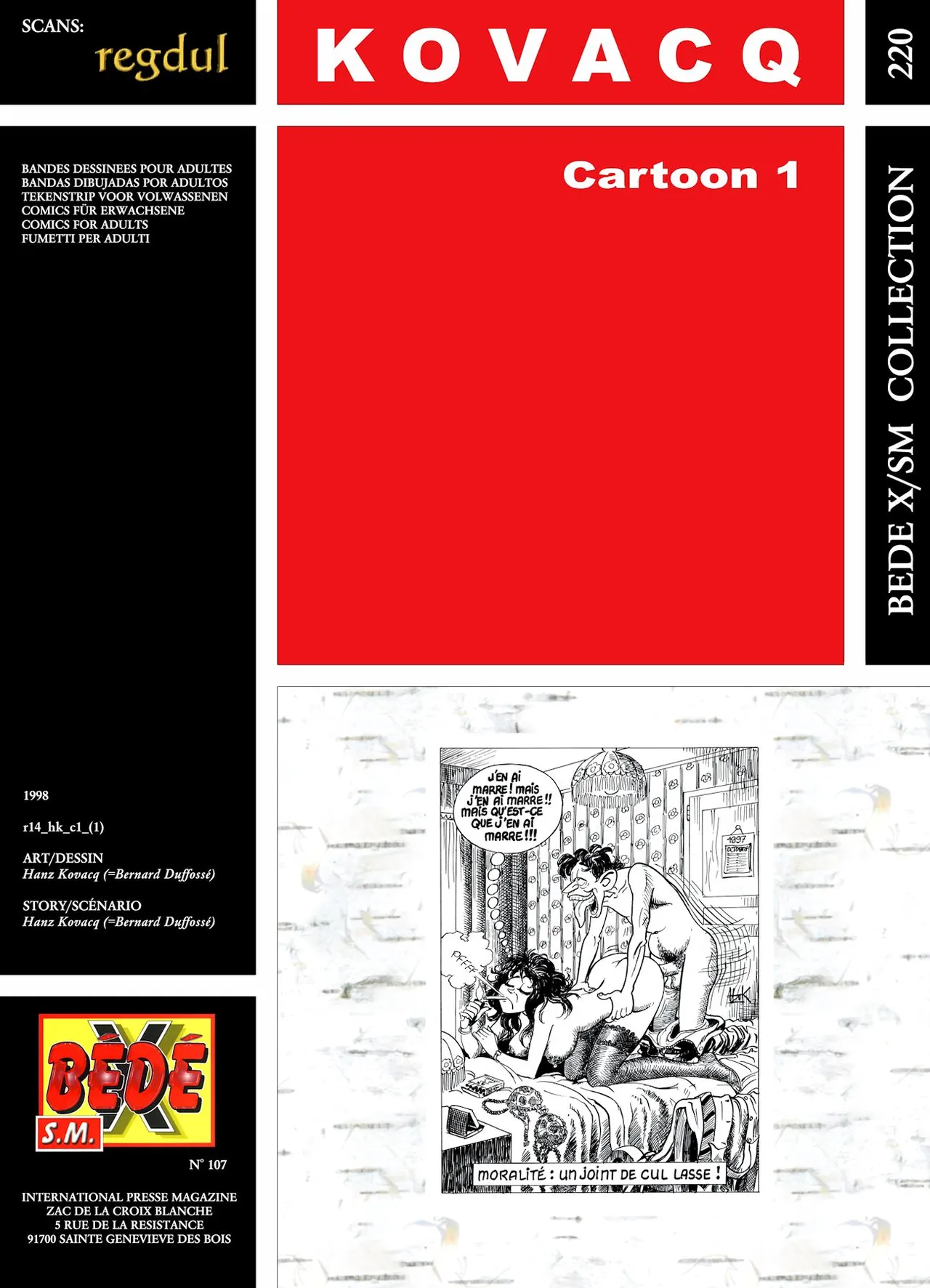 Hanz Kovacq  - Cartoon #1 page 1 full