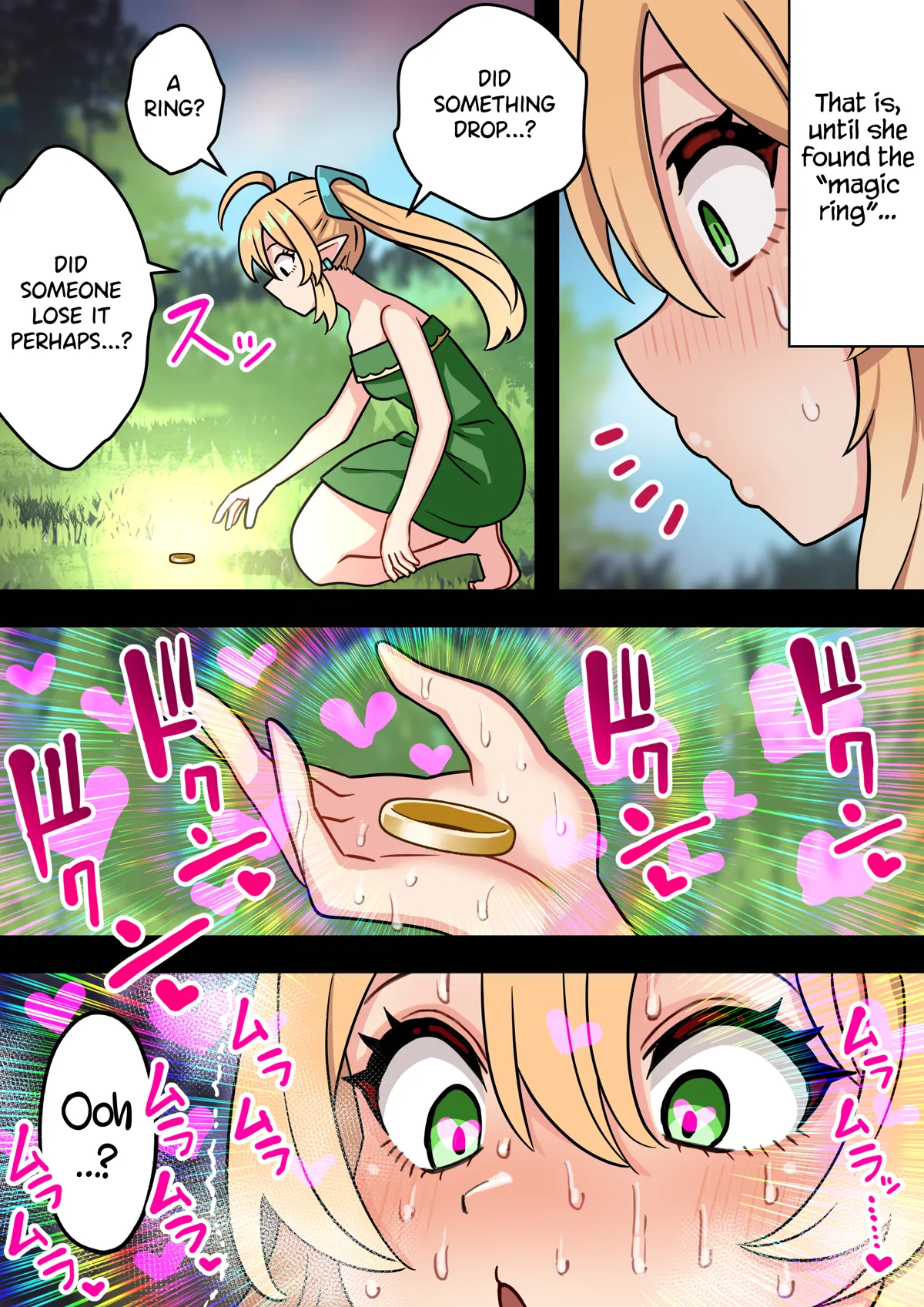 Cumming with a big dick feels really good! A story about a short futanari hobbit girl with an uncircumcised dick turning into a sex monster because of a cock ring! | Tanshou Houkei Futanari Hobbit Shoujo ga Mahou no Yubiwa de Kyokon Seiyoku Monster ni naru Hanashi page 7 full