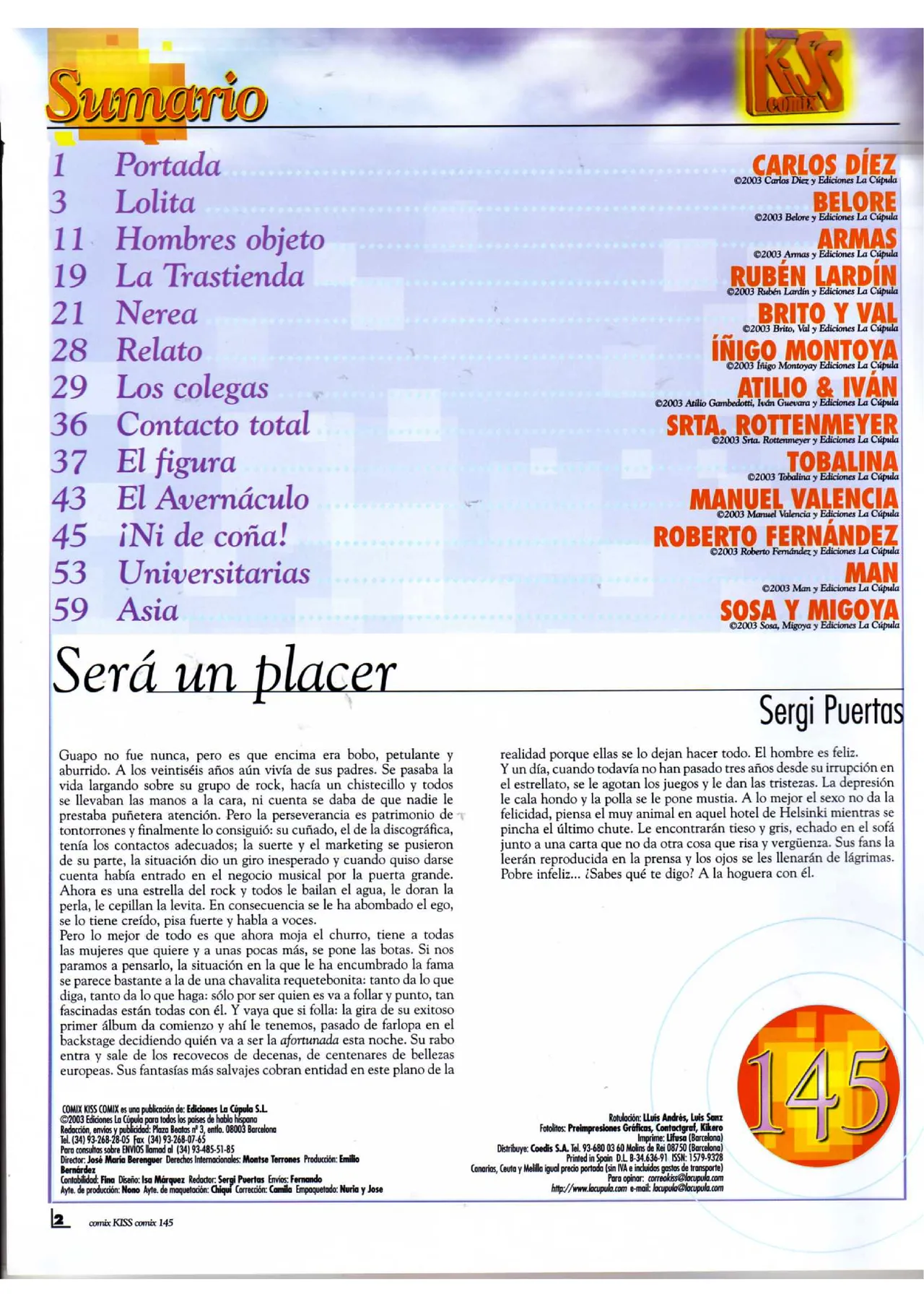 Kiss Comix #145 page 2 full