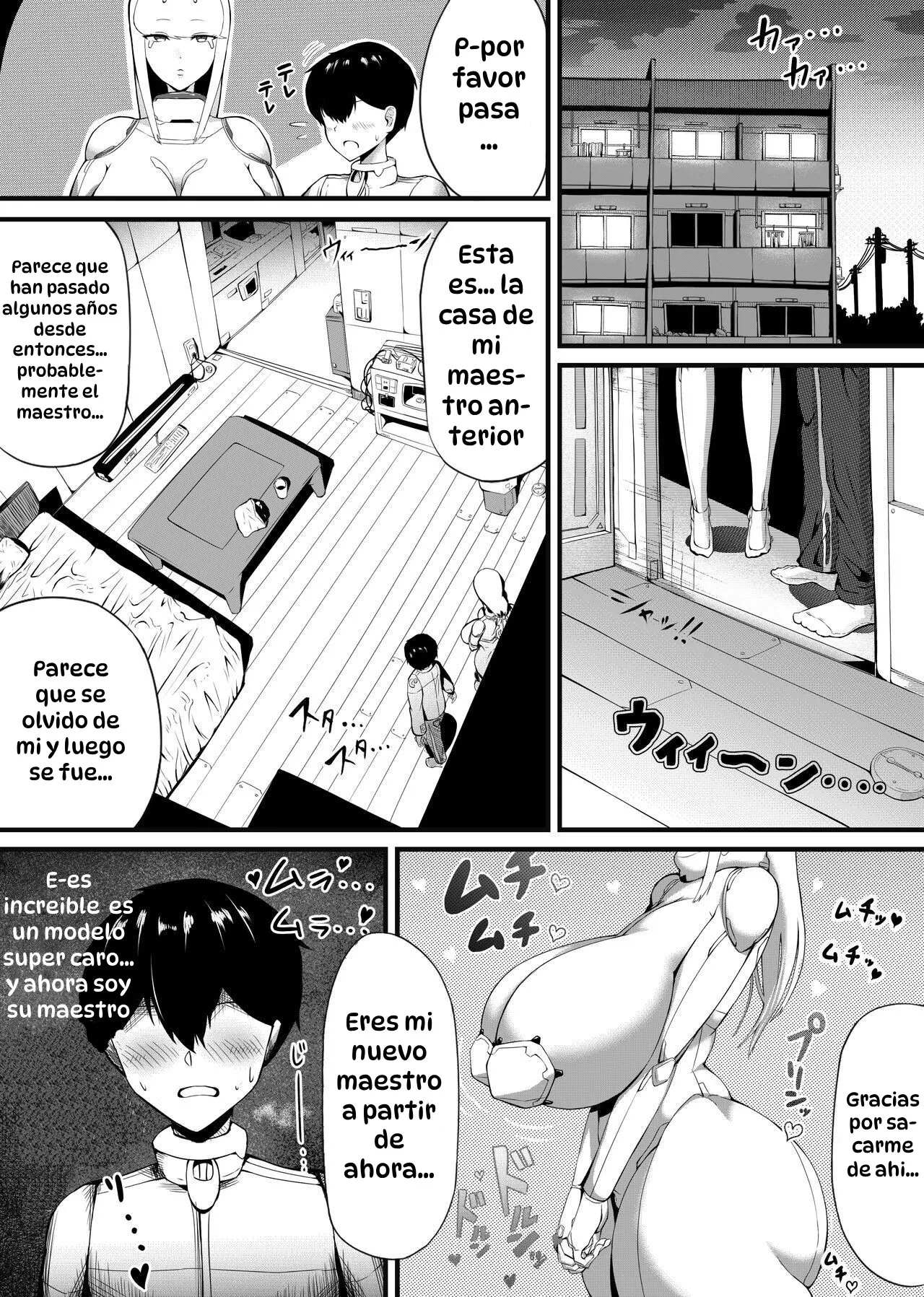 Bakunyuu Android Onee-san ni Ingo Maso Seme Seishori sareru｜La SexDroide Tetona que Cumple Todos mis Fetiches page 3 full