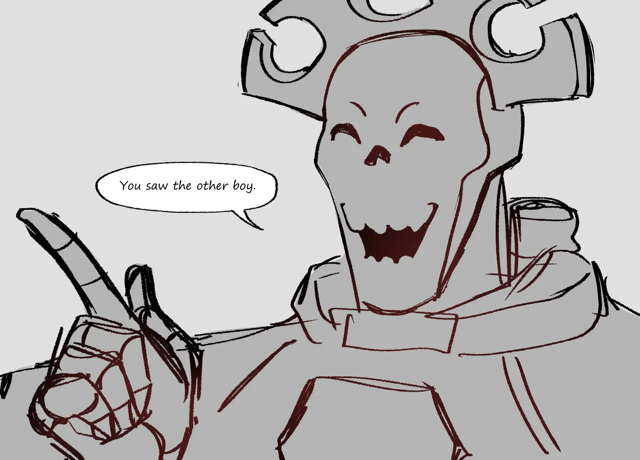 Nemesor Zandrekh and Lychguard Obyron adopt Alpharius and Omegon page 9 full