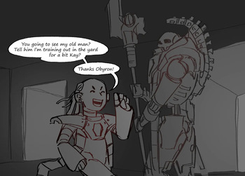 Nemesor Zandrekh and Lychguard Obyron adopt Alpharius and Omegon cover