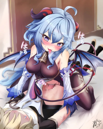 Attacked by the succubus Ganyu cover