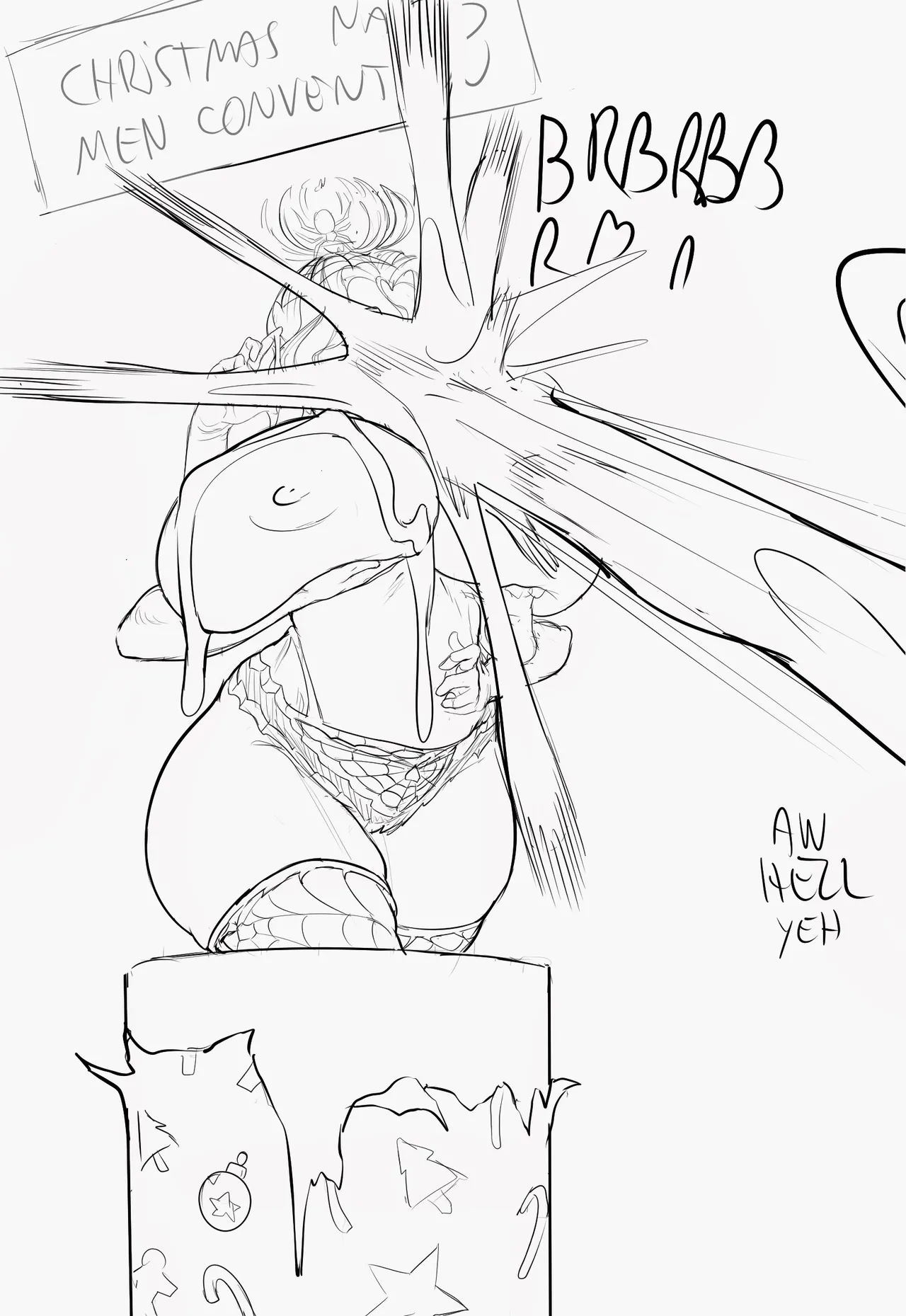 Morgane's Christmas Cum Bath page 4 full