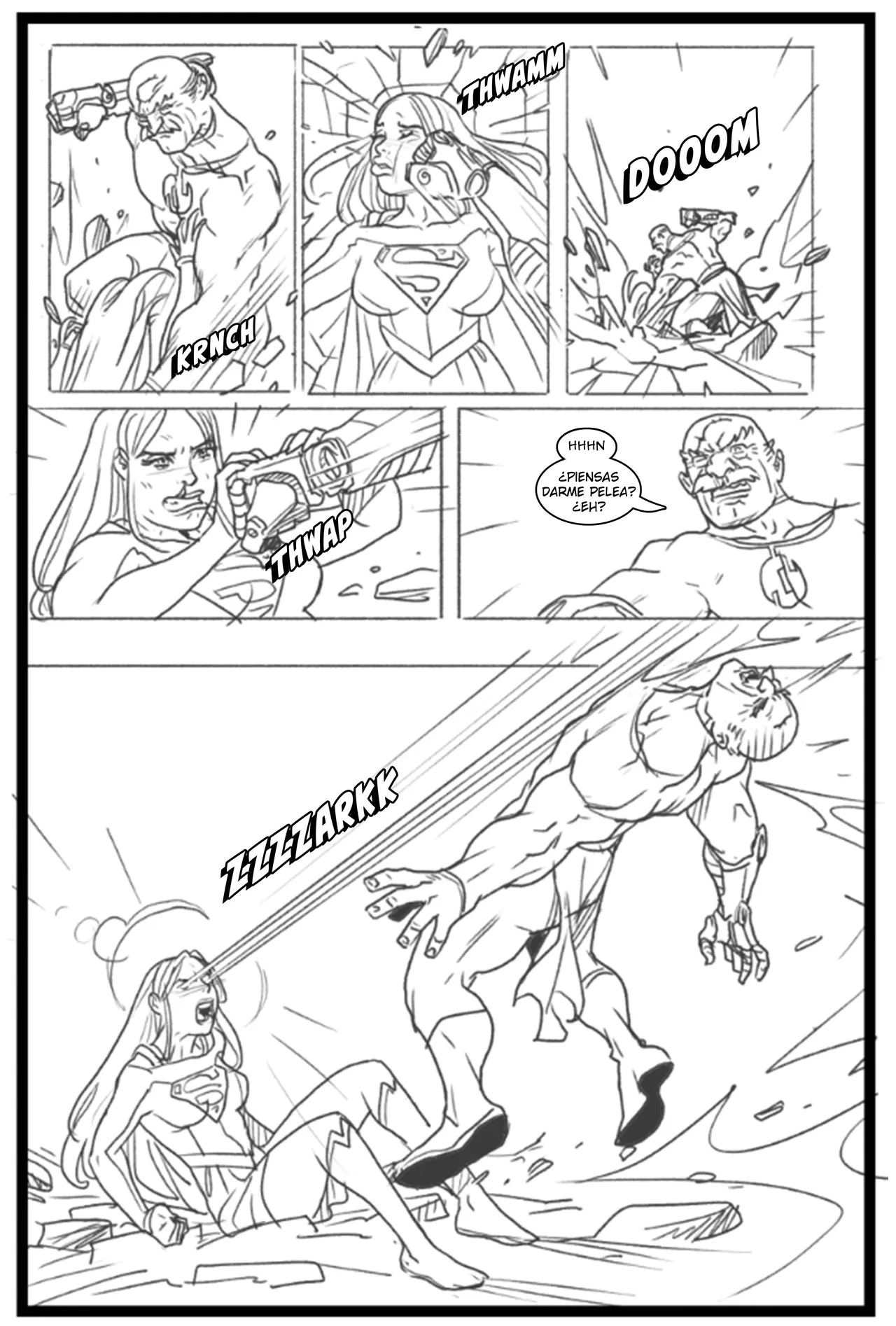 Supergirl vs Conquest page 5 full