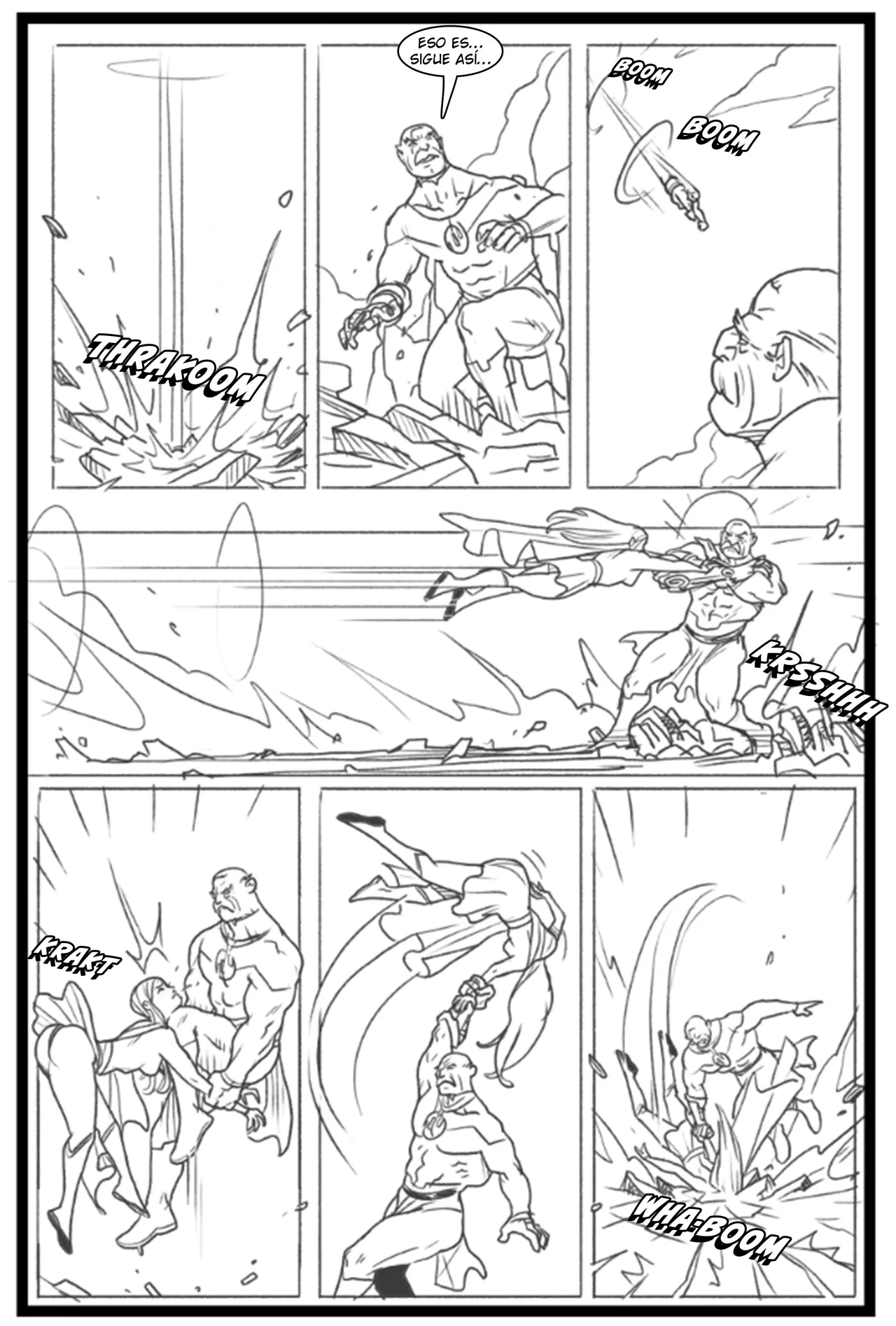 Supergirl vs Conquest page 9 full