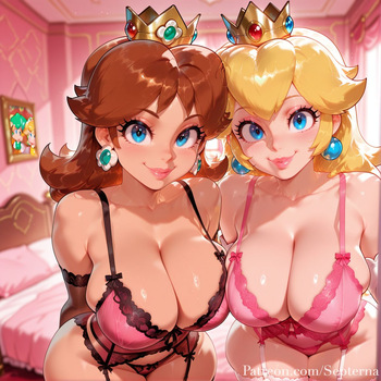 Peach x Daisy septerna ai generated cover