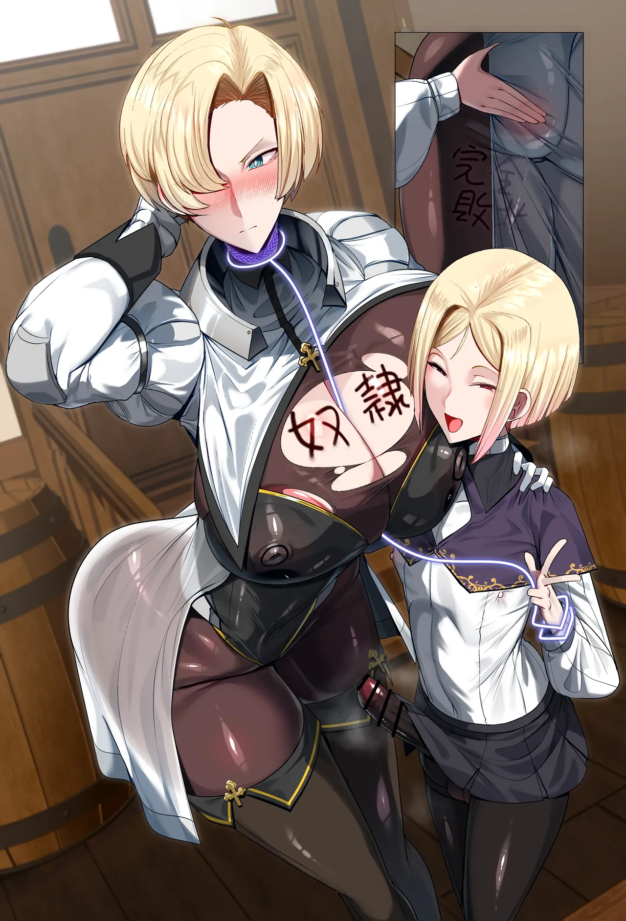 顔だけは良いエロガキ美少年に主従契約された爆乳王子様騎士 page 9 full