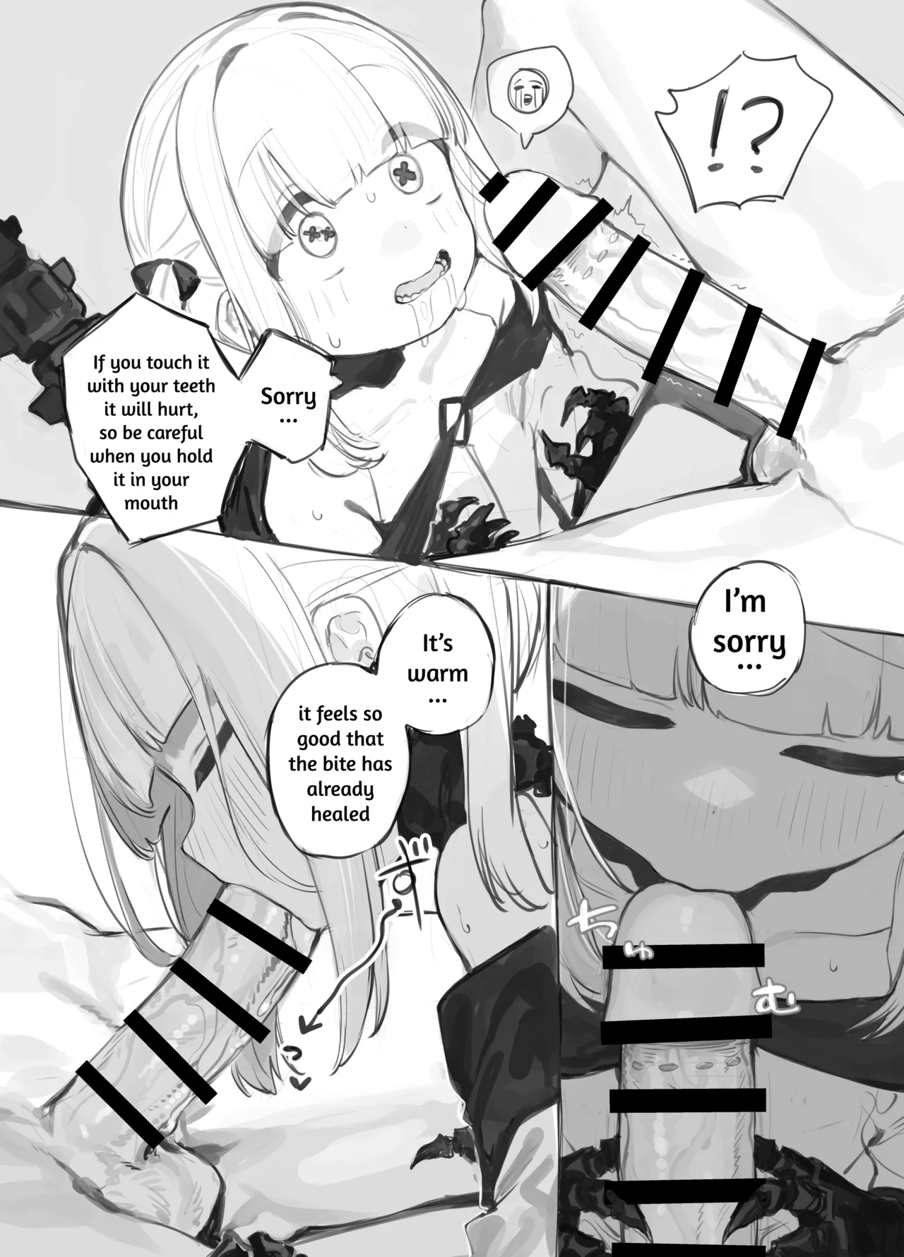 Sharp Teeth and Long Tongue Ein-chan's Mouth page 6 full