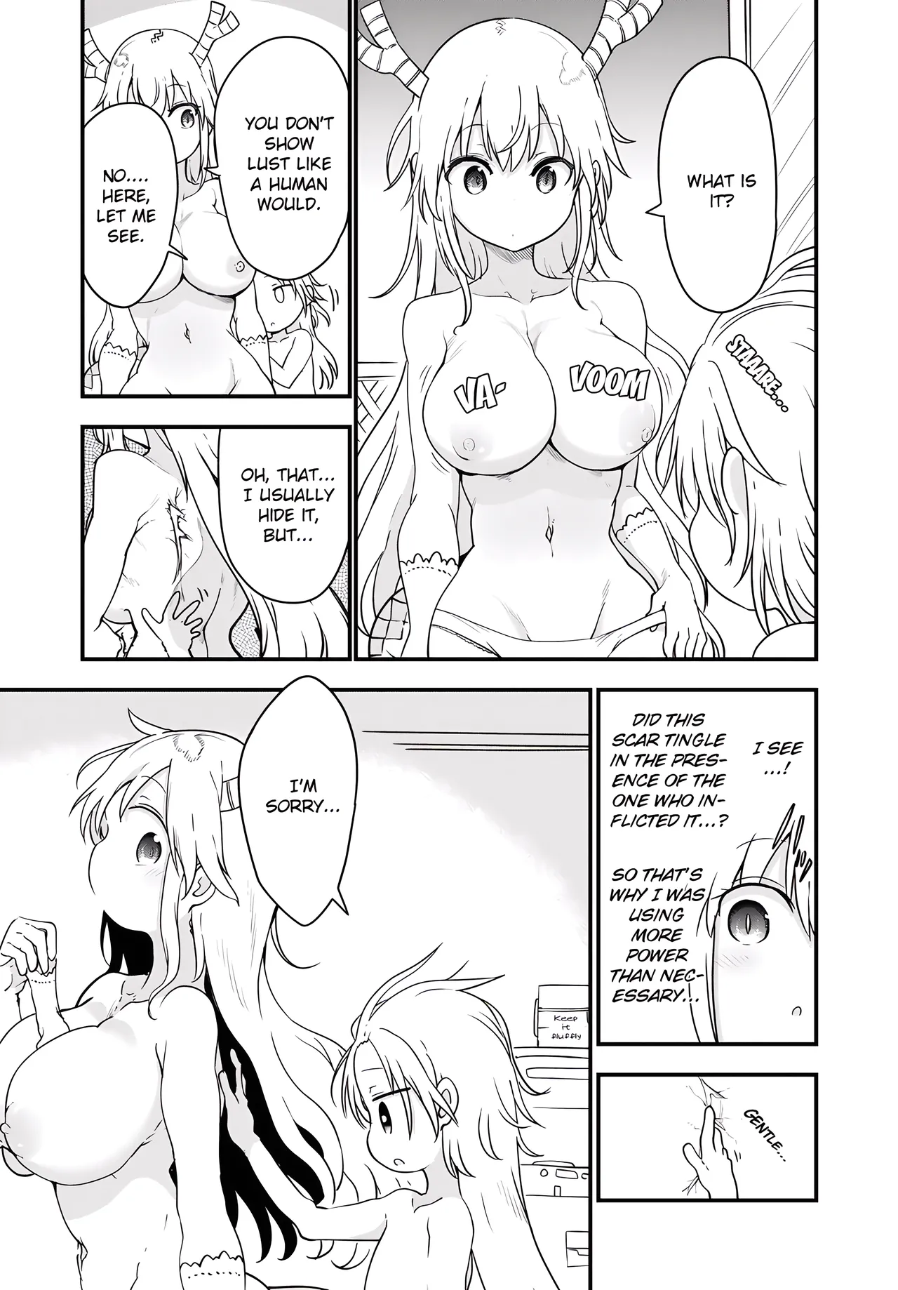 Kobayashi-san Chi No Maid Dragon - Fan Service Manga ecchi panels. page 5 full