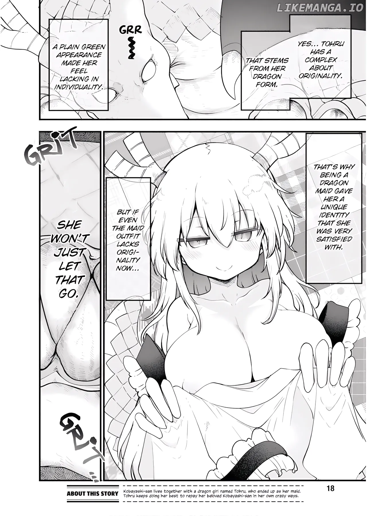 Kobayashi-san Chi No Maid Dragon - Fan Service Manga ecchi panels. page 6 full