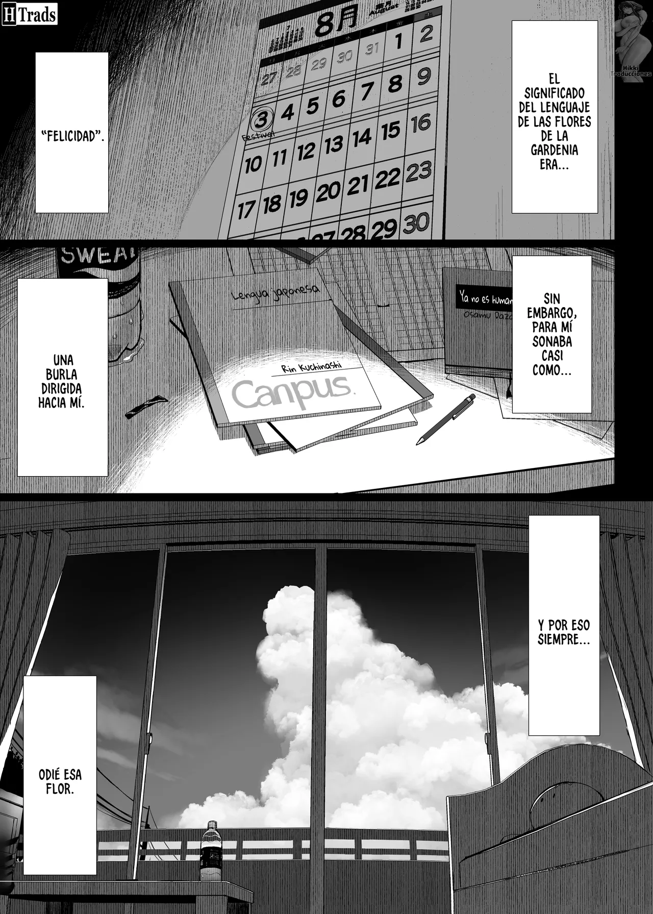 Bungaku Shoujo wa Somerareru 3 - Falling Gardenia, Falling Love. | Mi amiga ahora es la puta de otro. 3 page 2 full