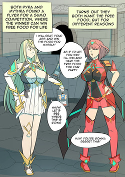 Pyra and Mythra sumo competition
