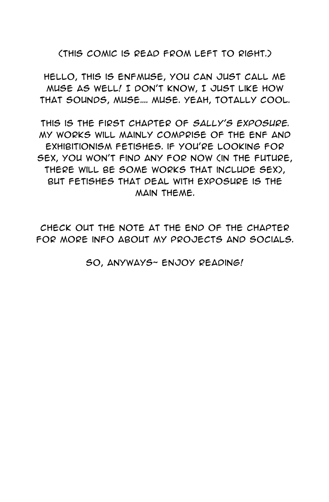 Sally's Exposure page 1 full