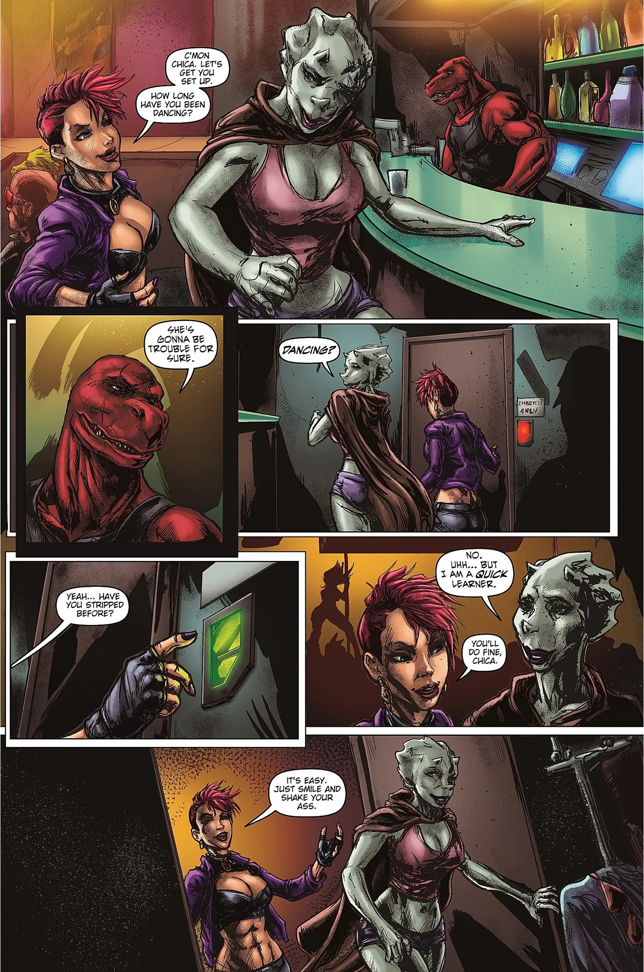 Babes, Gore and Dinosaurs 001 page 9 full