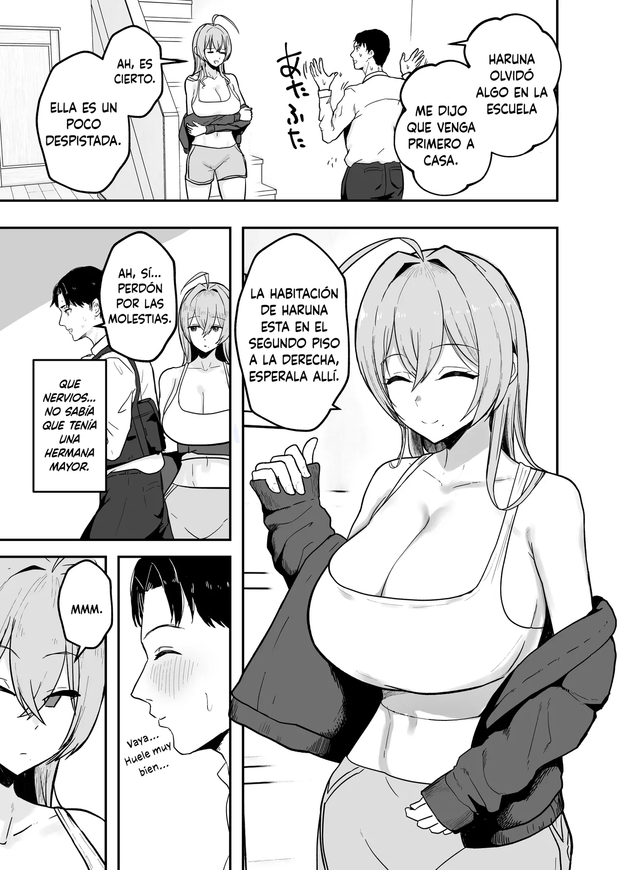 Nuitekureru Kanojo no Bakunyu Nee-chan | La Hermana Tetona de mi Novia me Ayuda a Correrme page 4 full