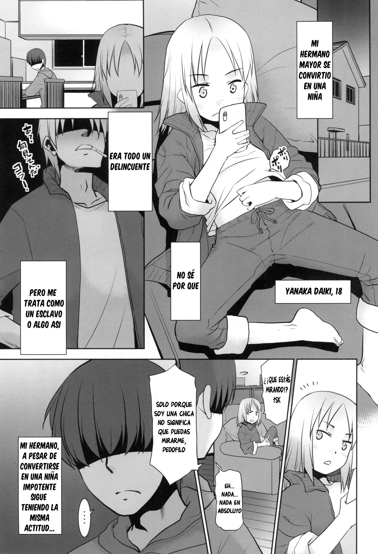 Uchi no Aniki ga Onna no ko ni natta kara Minna de Mawasou ze!｜¡Mi Hermano Mayor se Convirtió en una Chica, Asi que Vamos a Violarlo page 2 full