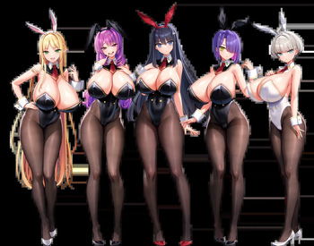 Motto! Haramase! Honoo no Oppai Isekai Oppai Bunny Gakuen! Main Characters sets Part 1 cover