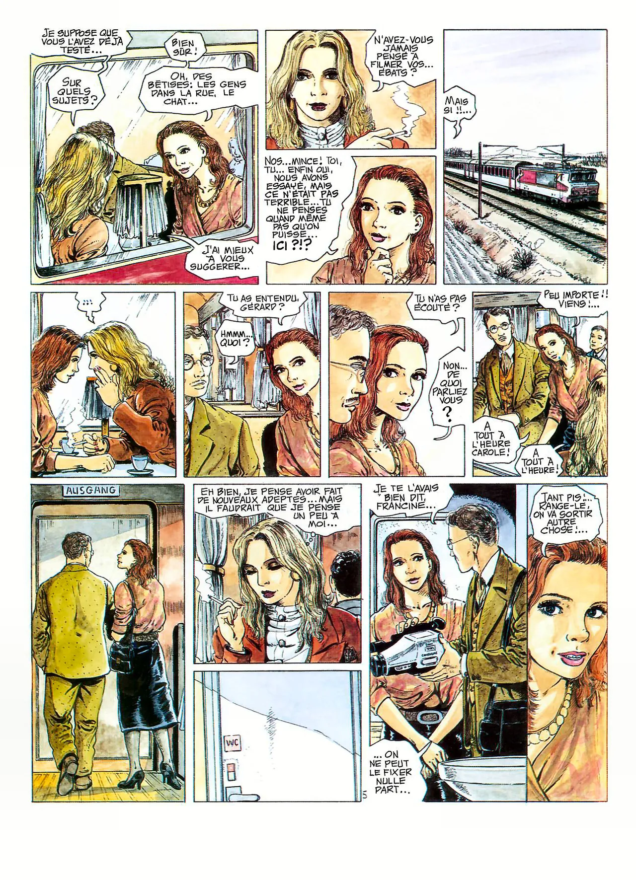 Hugdebert  - Train de Nuit #2 : Voyages-voyages #2 page 6 full