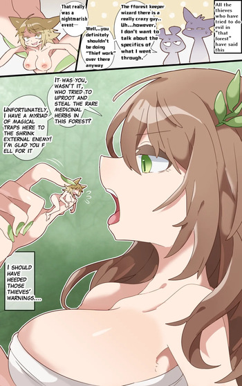 A witch living in the forest swallows you whole and punishes you inside her stomach cover