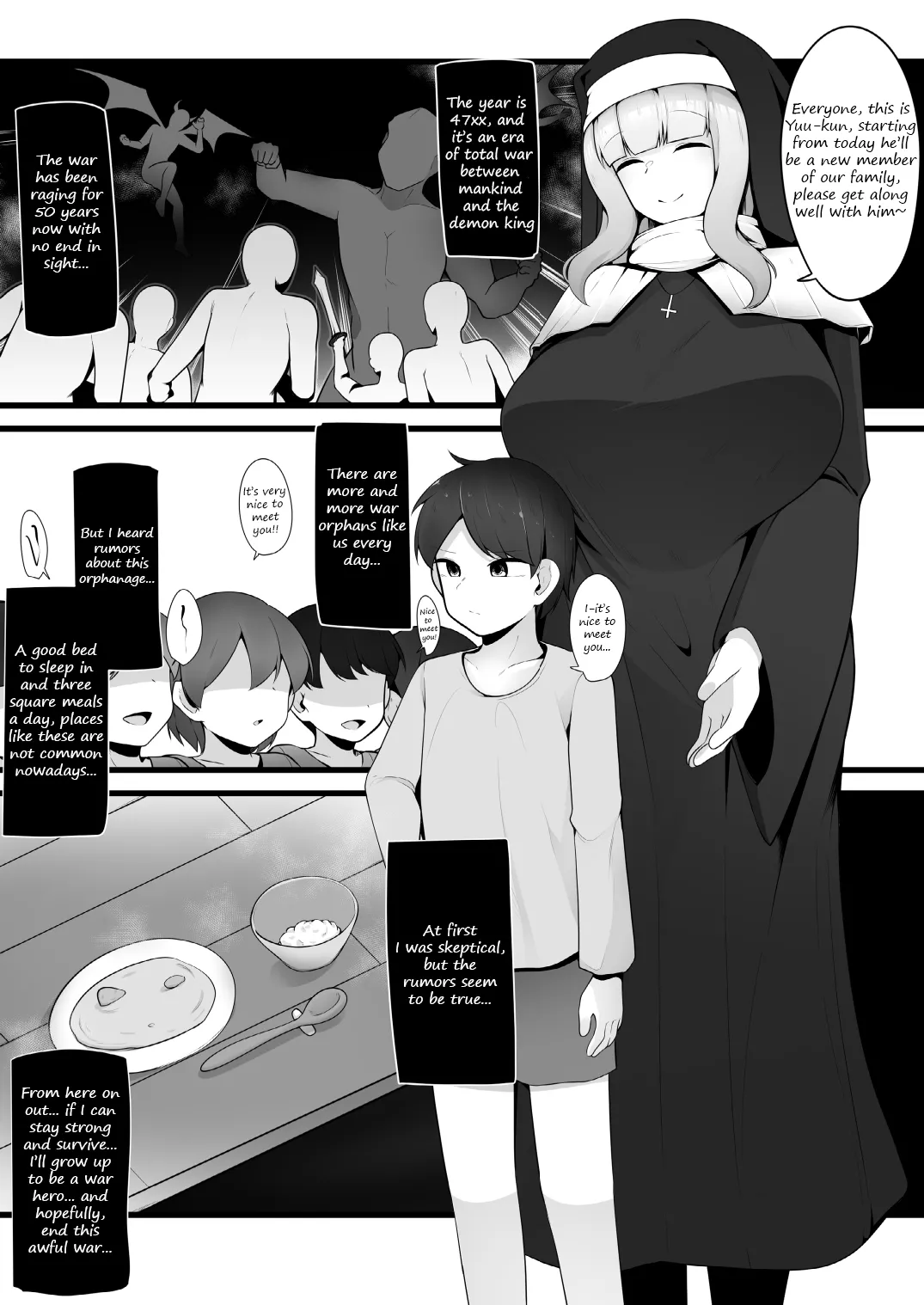 Yasashii Sister Onee-san no Himitsu o Saguttara Jitsu wa Succubus de Muriyari Keiyaku Saserarechau Hanashi | A story about a kind nun Onee-san who turns out to be a succubus, and being forced into a contract with her after discovering her secret page 2 full