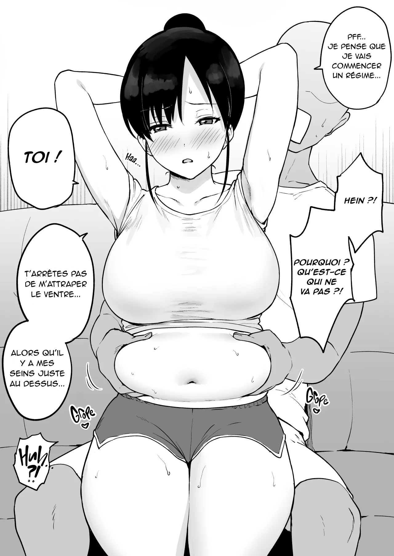 Yasetai Kanojo VS Zettai ni Yasete Hoshikunai Kareshi | Elle veut perdre du poids mais lui l'aime comme ça page 1 full