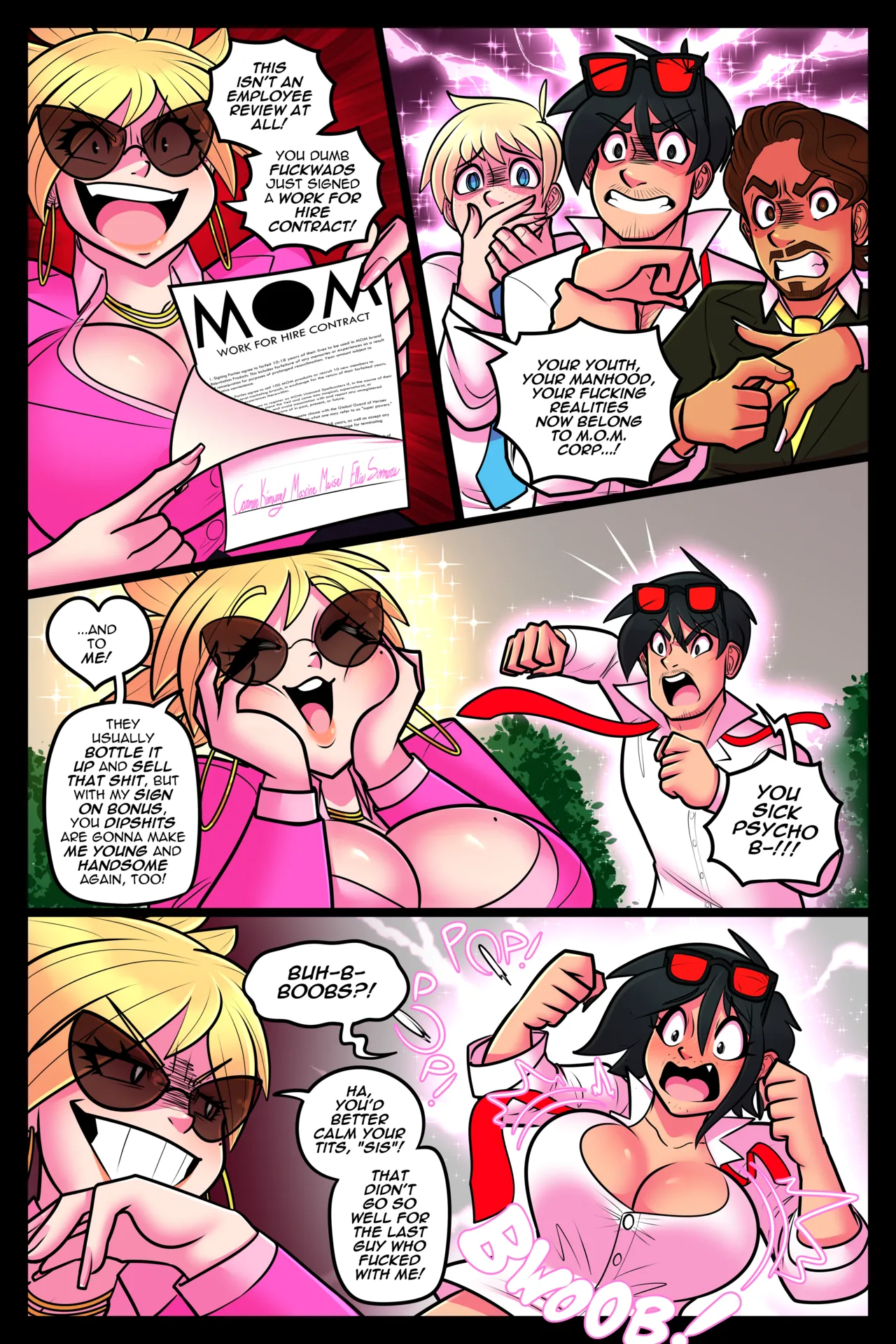 M.O.M.: The Multi-Level Mom-keting Scheme, Vol. 1 page 8 full