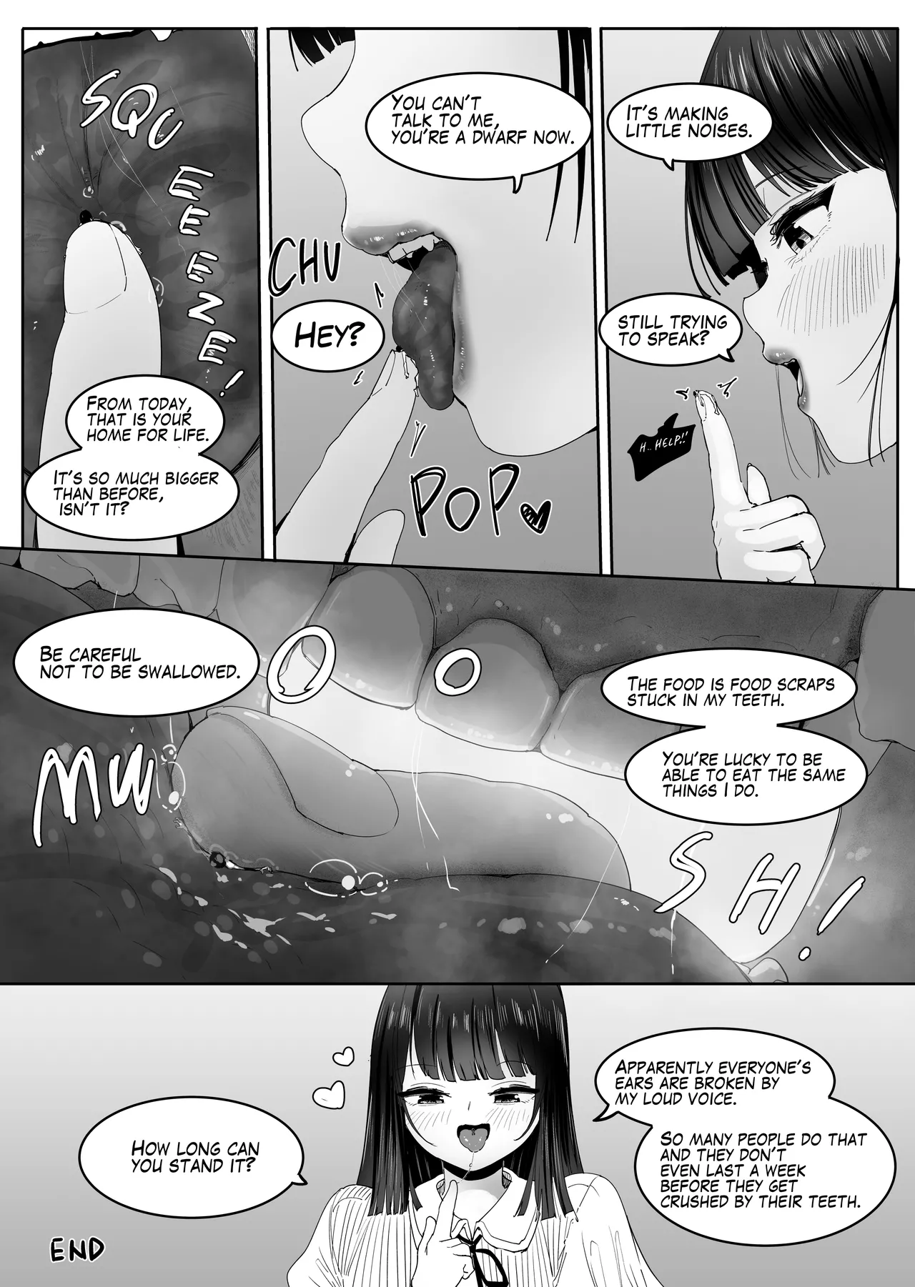 Chīsaku sa re o kuchi de o mochikaeri sa reru | Shrunk and taken home inside her mouth page 5 full