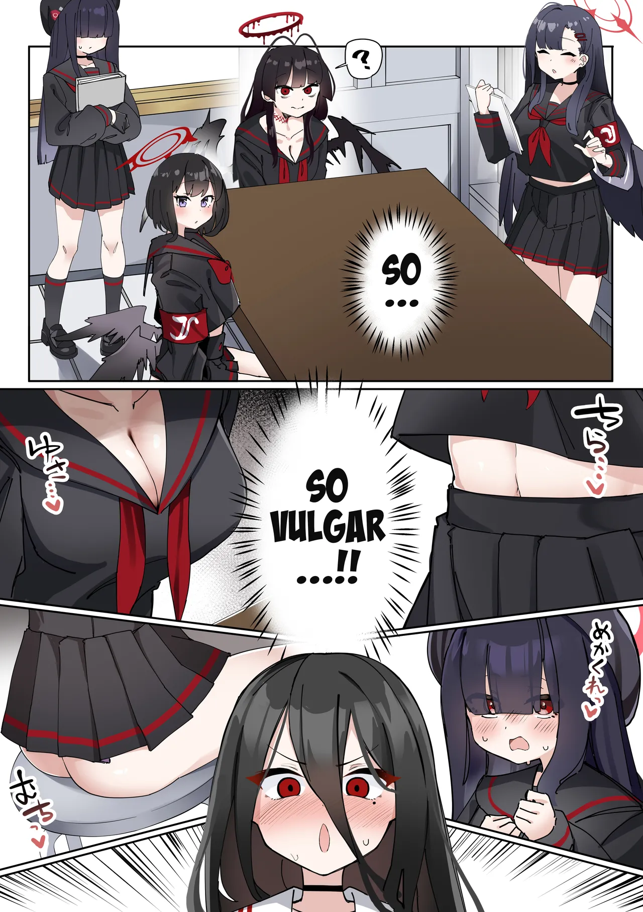 Futanari Hasumi-san vs Muttsuri Maso Mesu Ako-chan Manga page 4 full