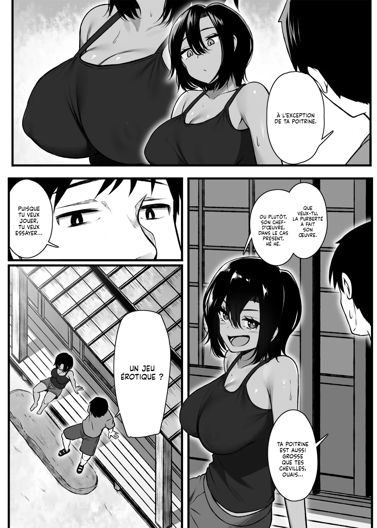 Makezu Girai na Osananajimi to H Shoubu suru Hanashi | Une Histoire sur une Amie d'Enfance Compétitive et un jeu Sexuel page 4 full