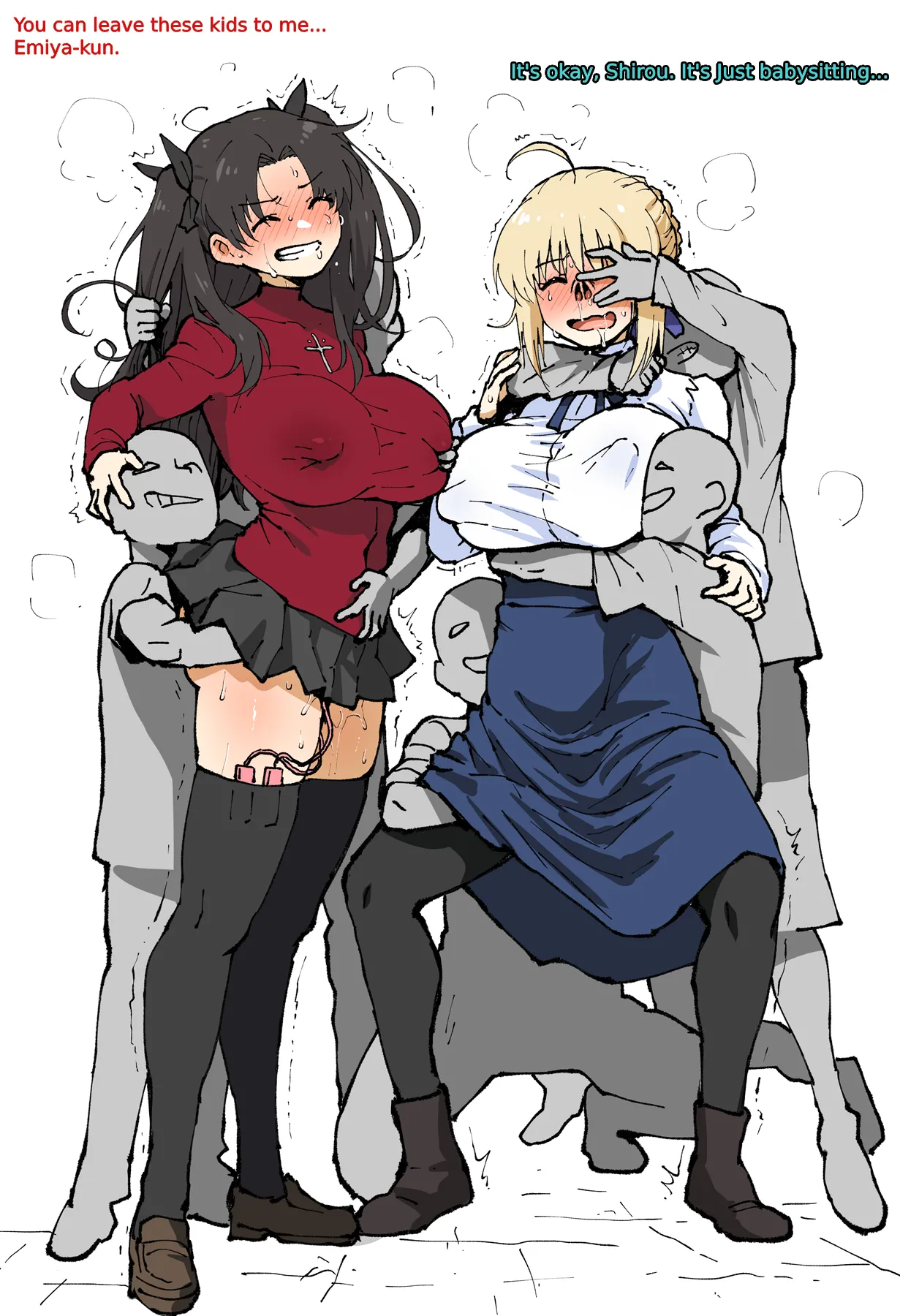 Rin Saber babysitting ①+②+③ page 1 full