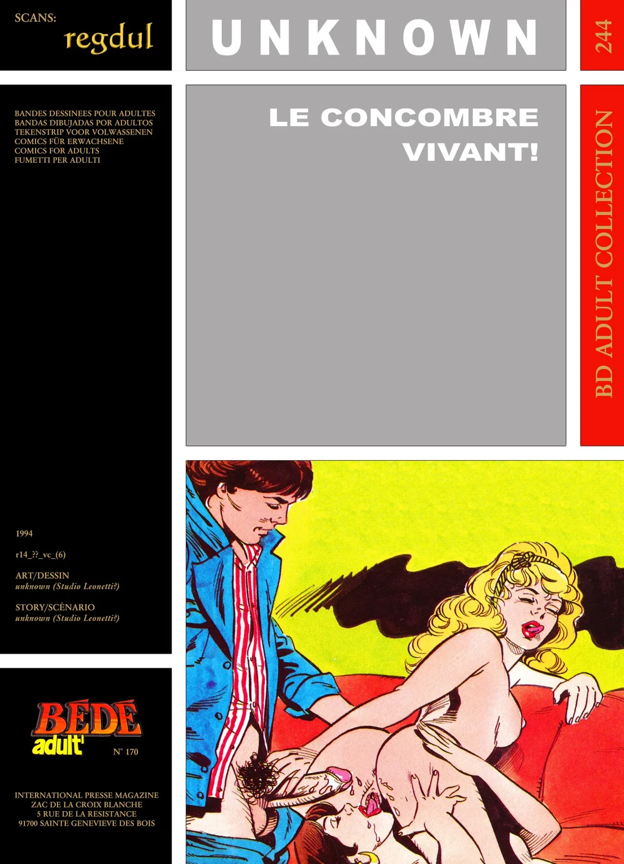 Le concombre vivant ! page 1 full