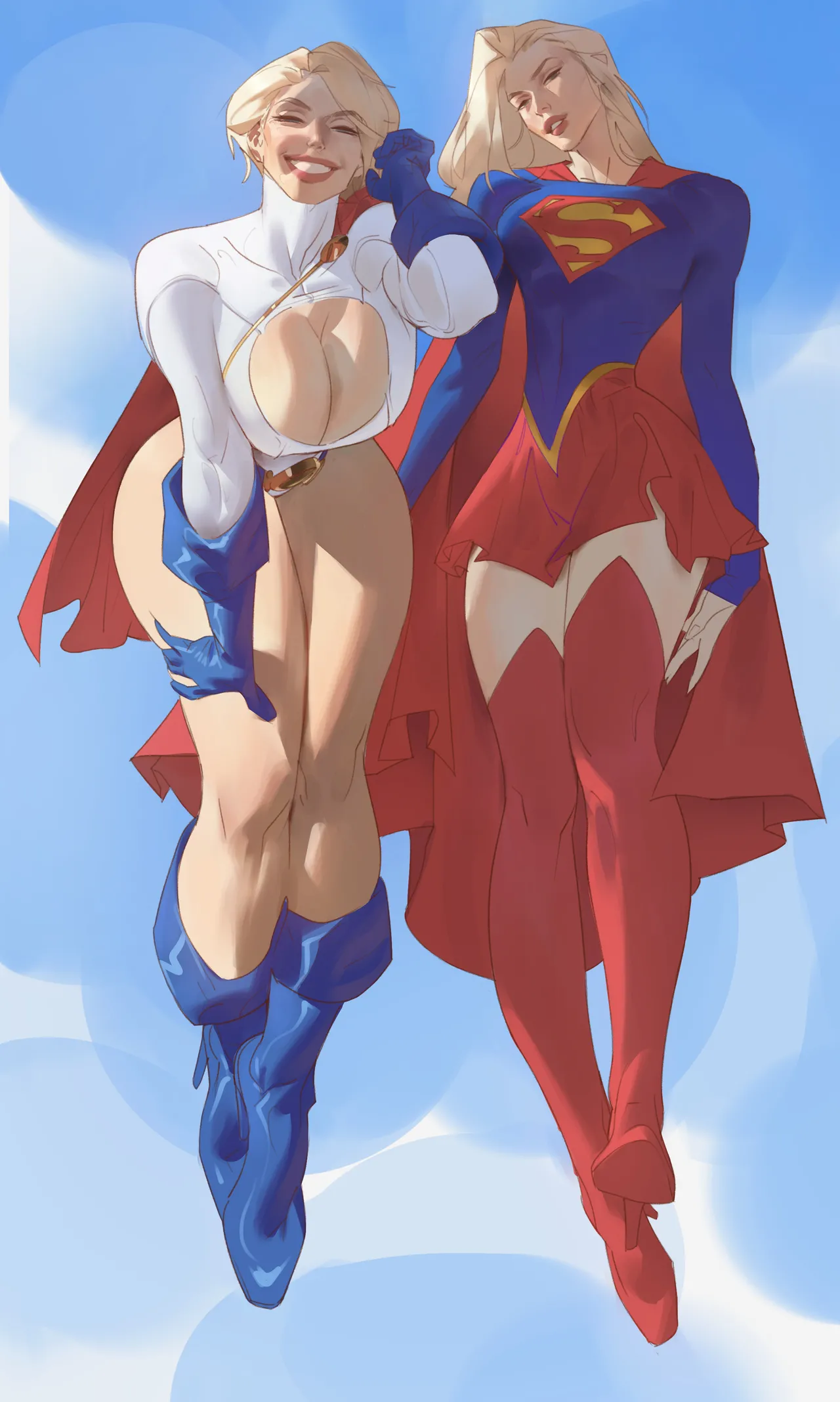 Power Girl &amp; Supergirl Tag-team! page 5 full