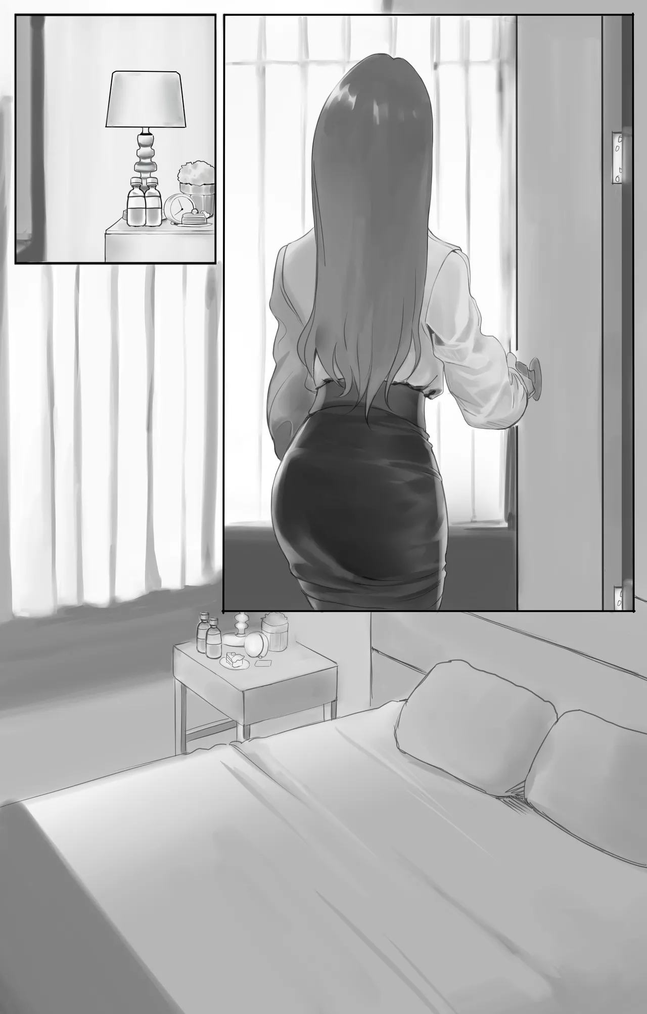 A  fox girl transfur comic page 1 full